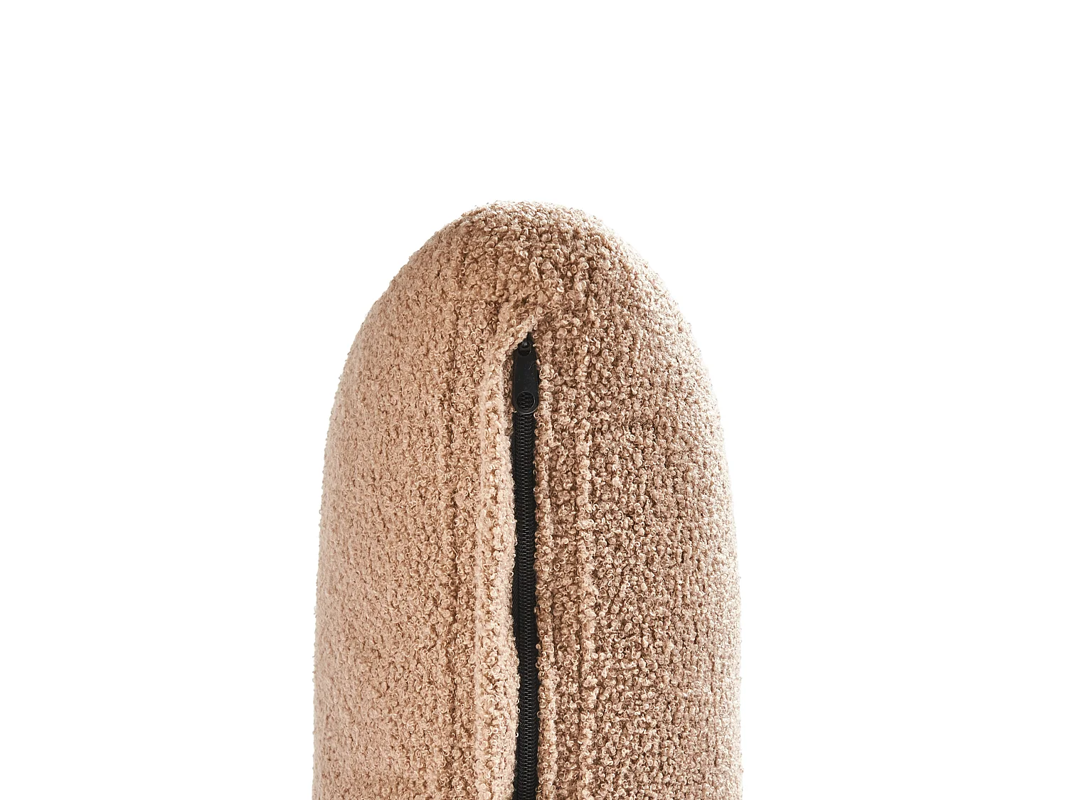 Chaise longue côté droit EWRON Bouclé Beige sable