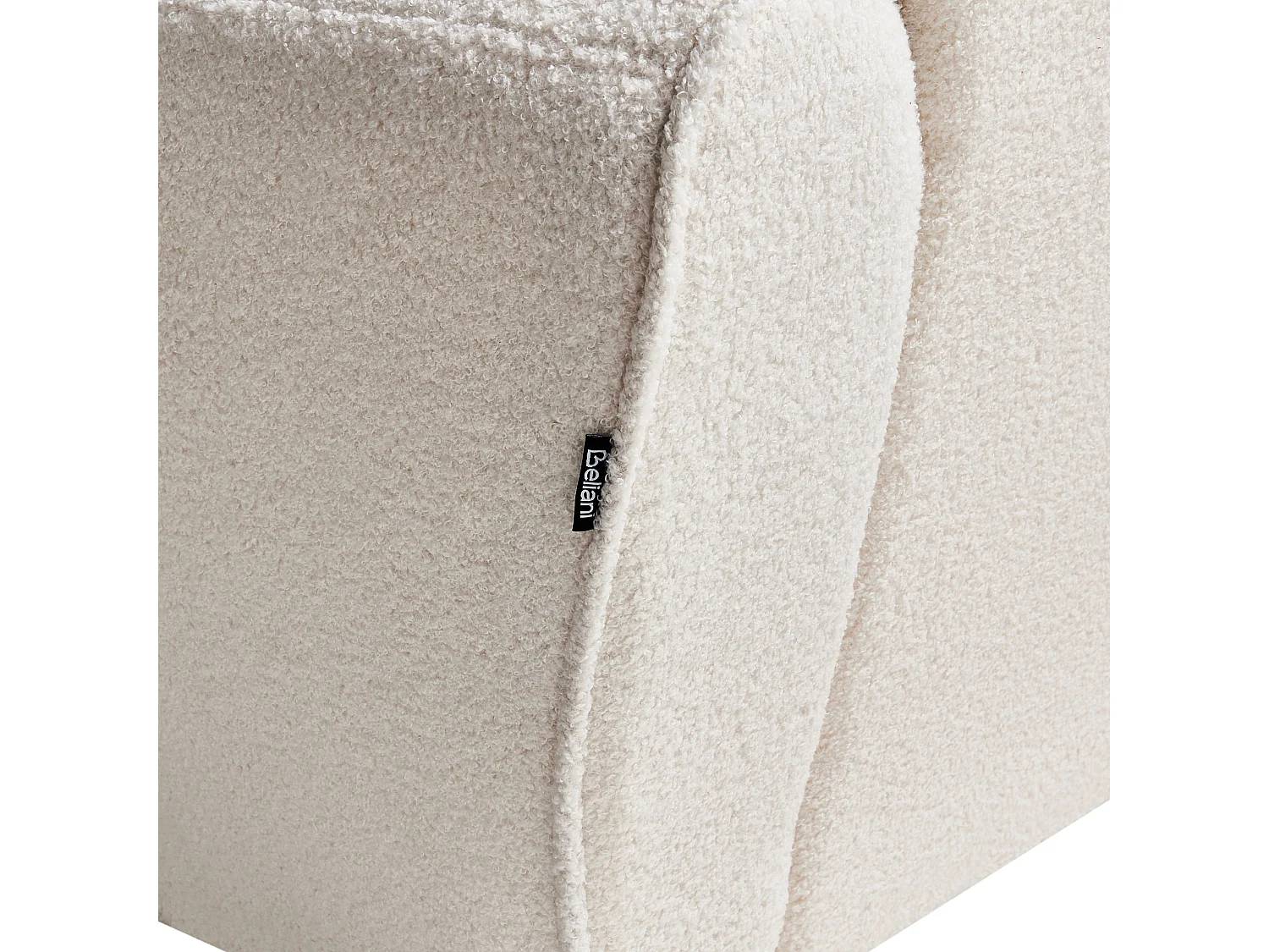 Fauteuil ELLEDE Bouclé Beige clair