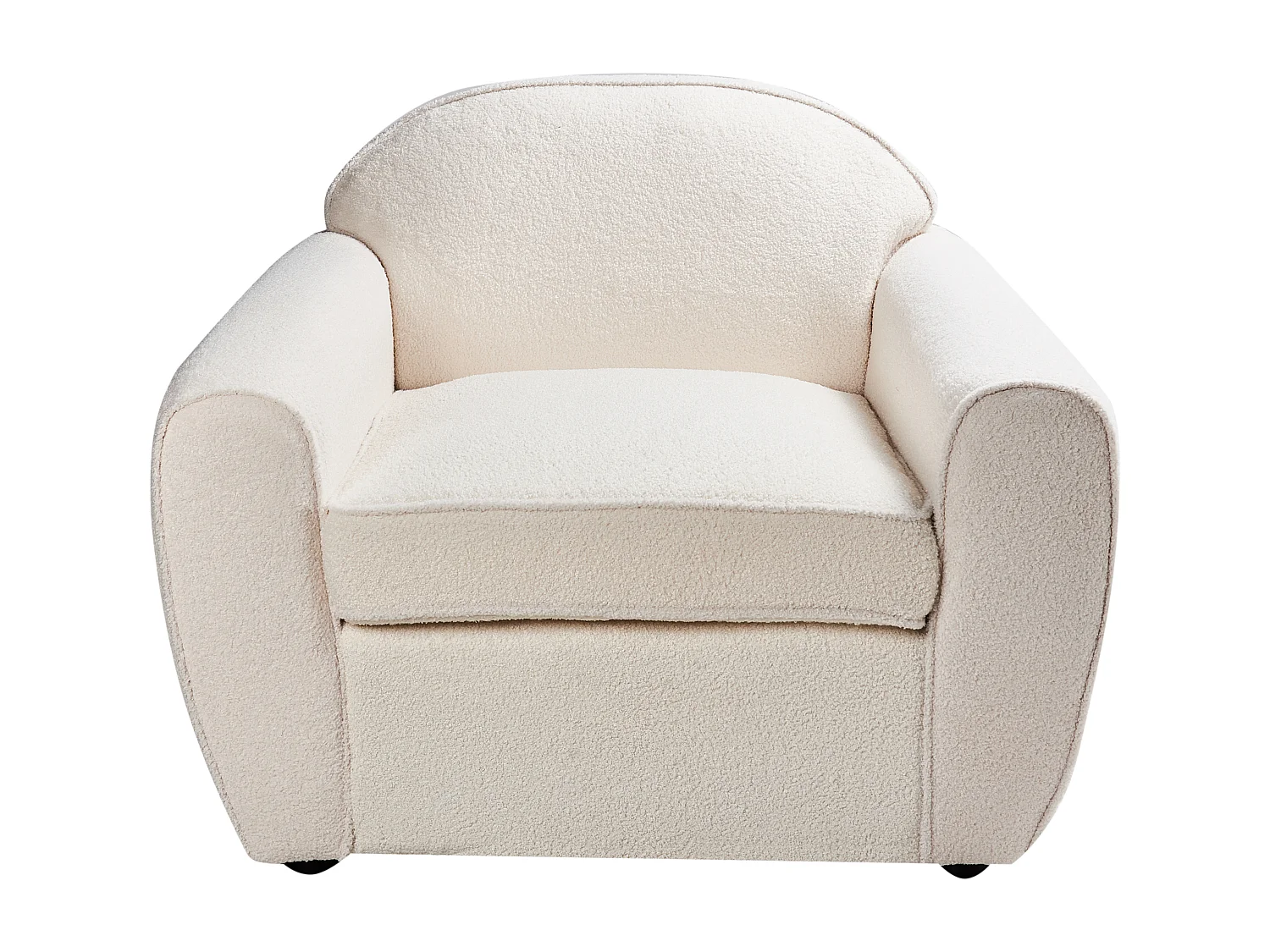 Fauteuil ELLEDE Bouclé Lichtbeige
