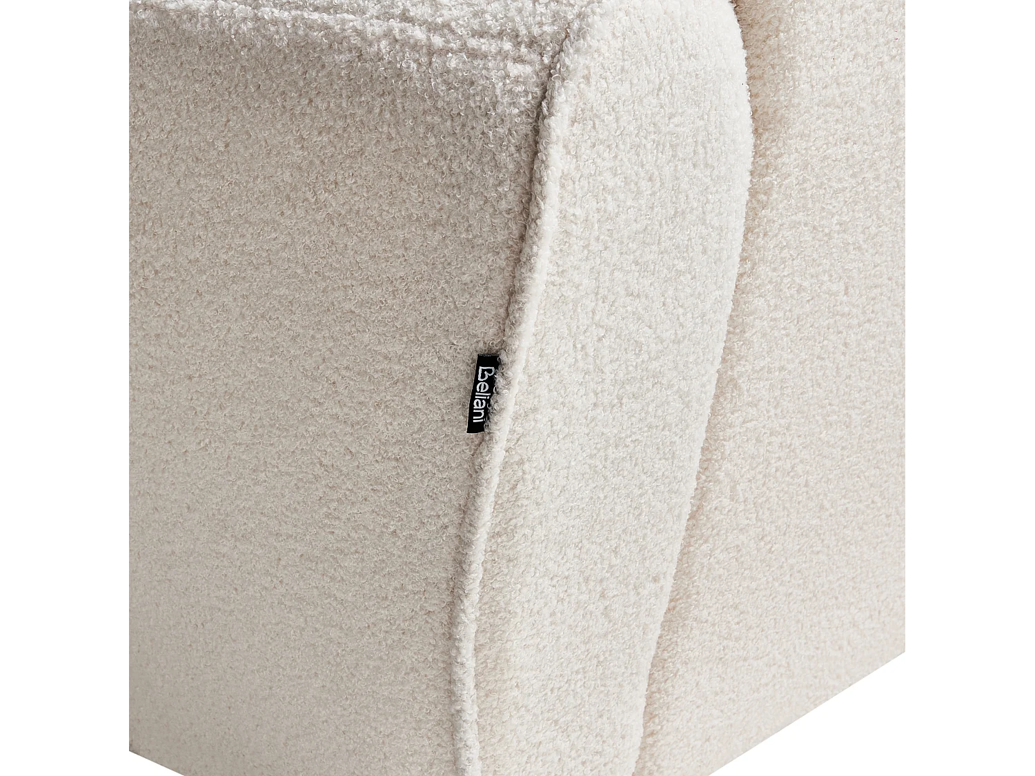 Fauteuil ELLEDE Bouclé Lichtbeige