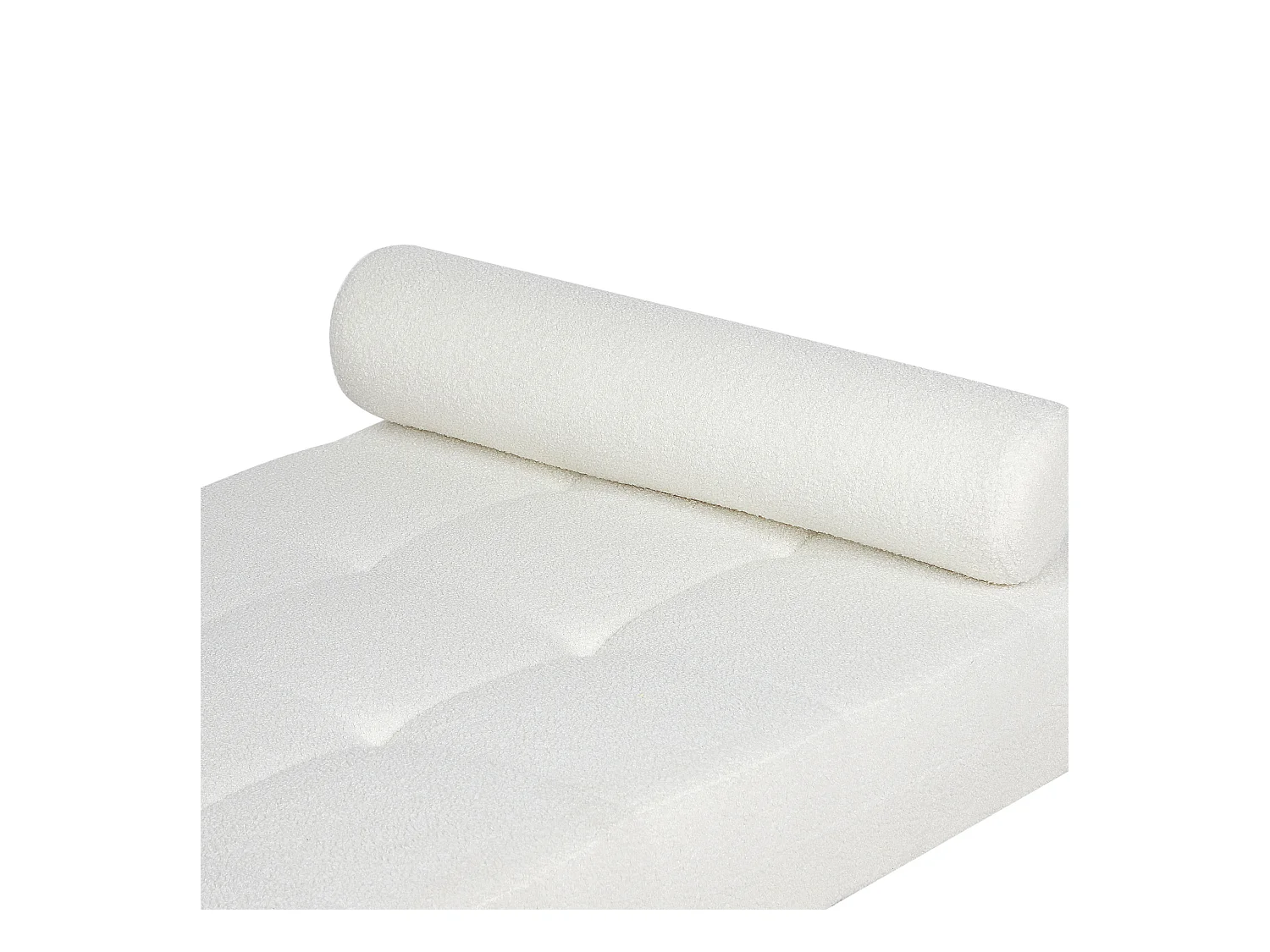 Chaise longue CHINON Bouclé Blanc