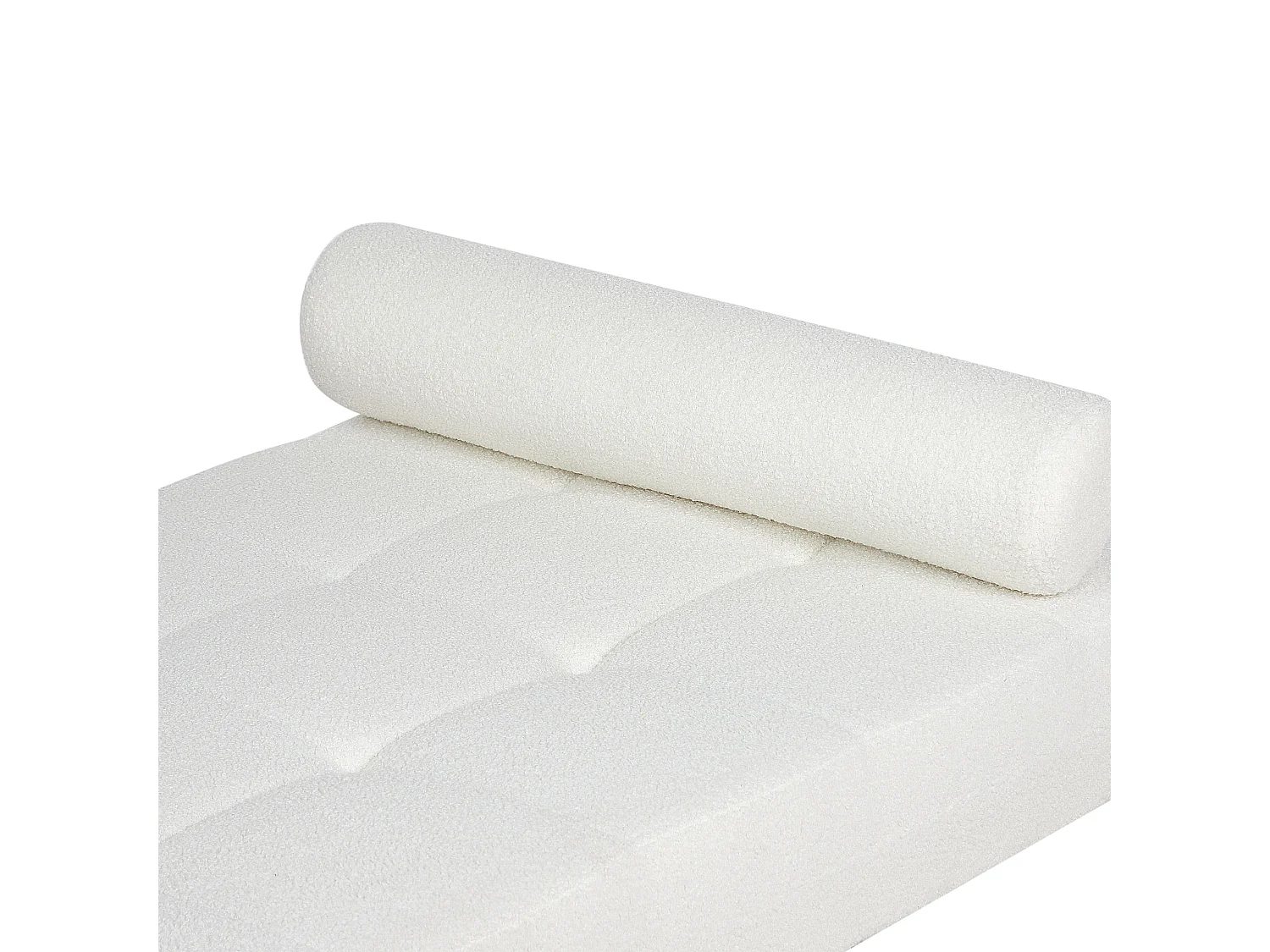 Chaise longue CHINON Bouclé Blanc