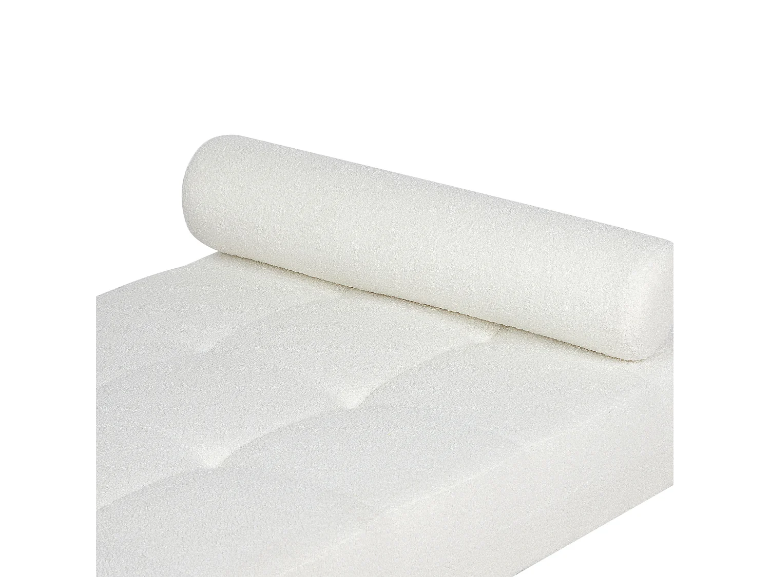 Chaise longue CHINON Bouclé Blanc