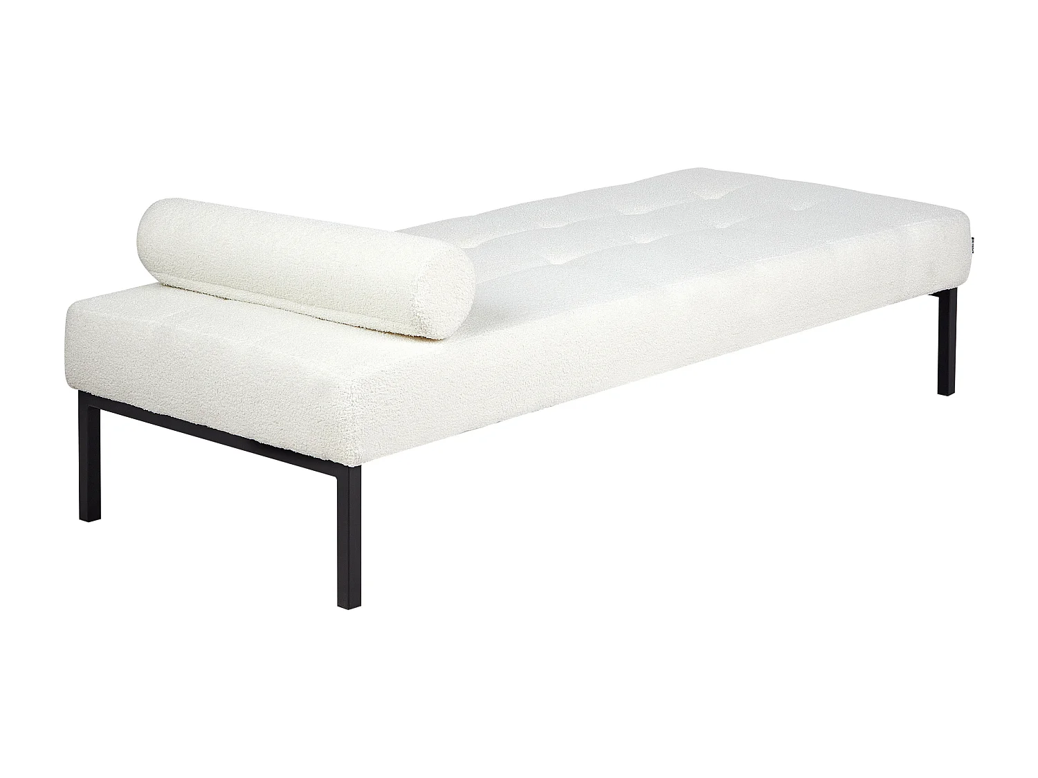 Chaiselongue CHINON Bouclé Weiss