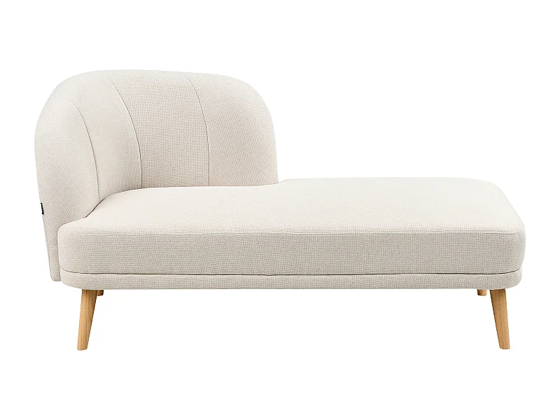 Chaise longue versione sinistra TANLAY Tessuto Beige chiaro