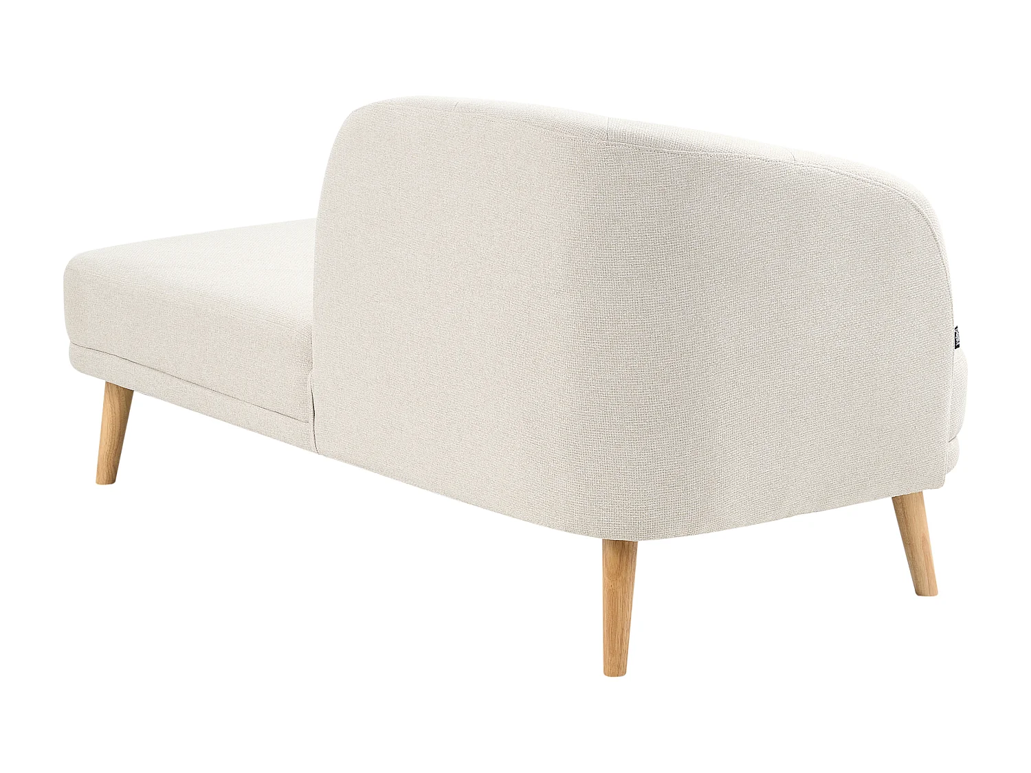 Chaise longue côté droite TANLAY Tissu Beige clair