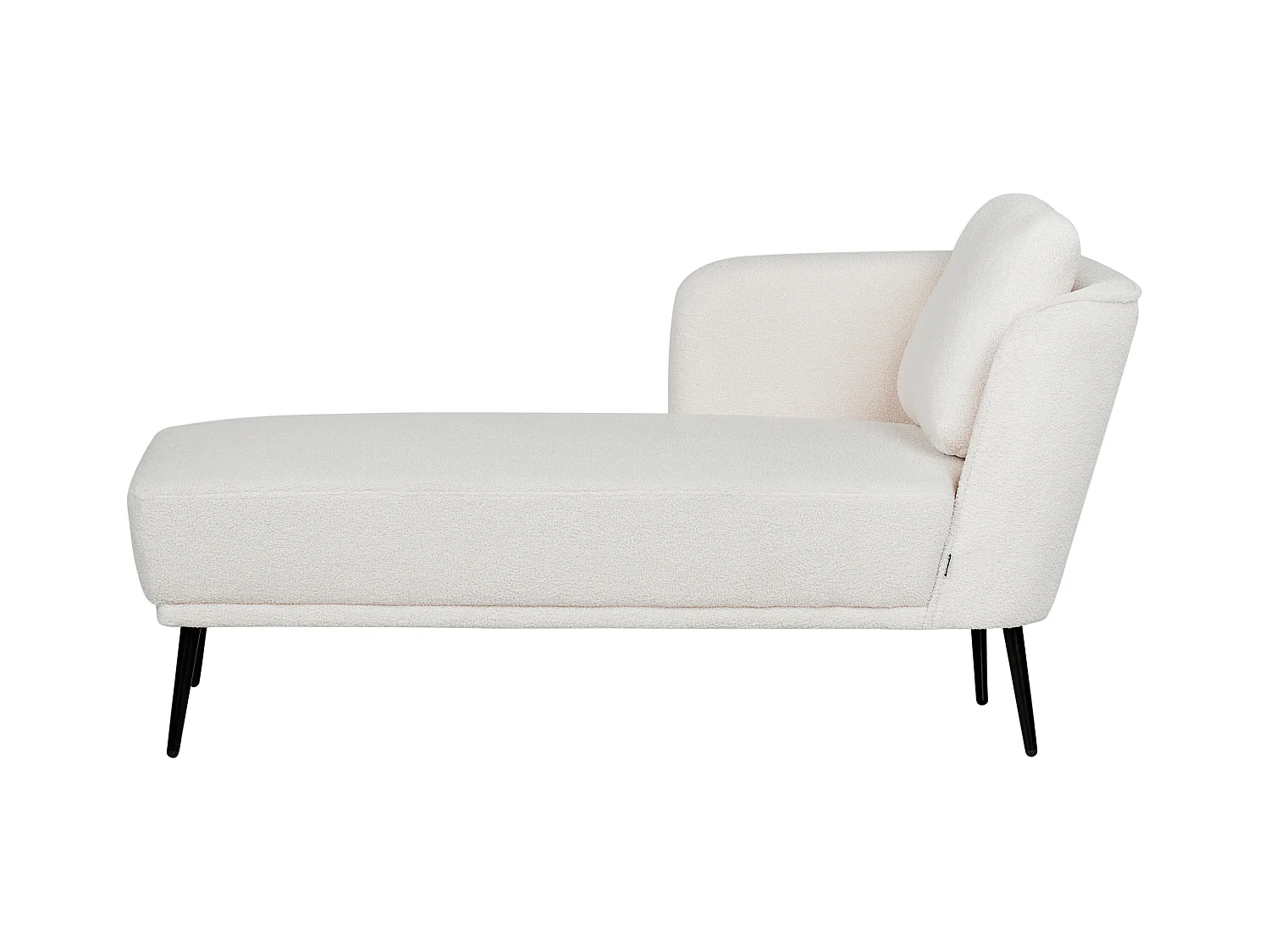 Chaise longue côté droit ARTHEZE Bouclé Blanc cassé