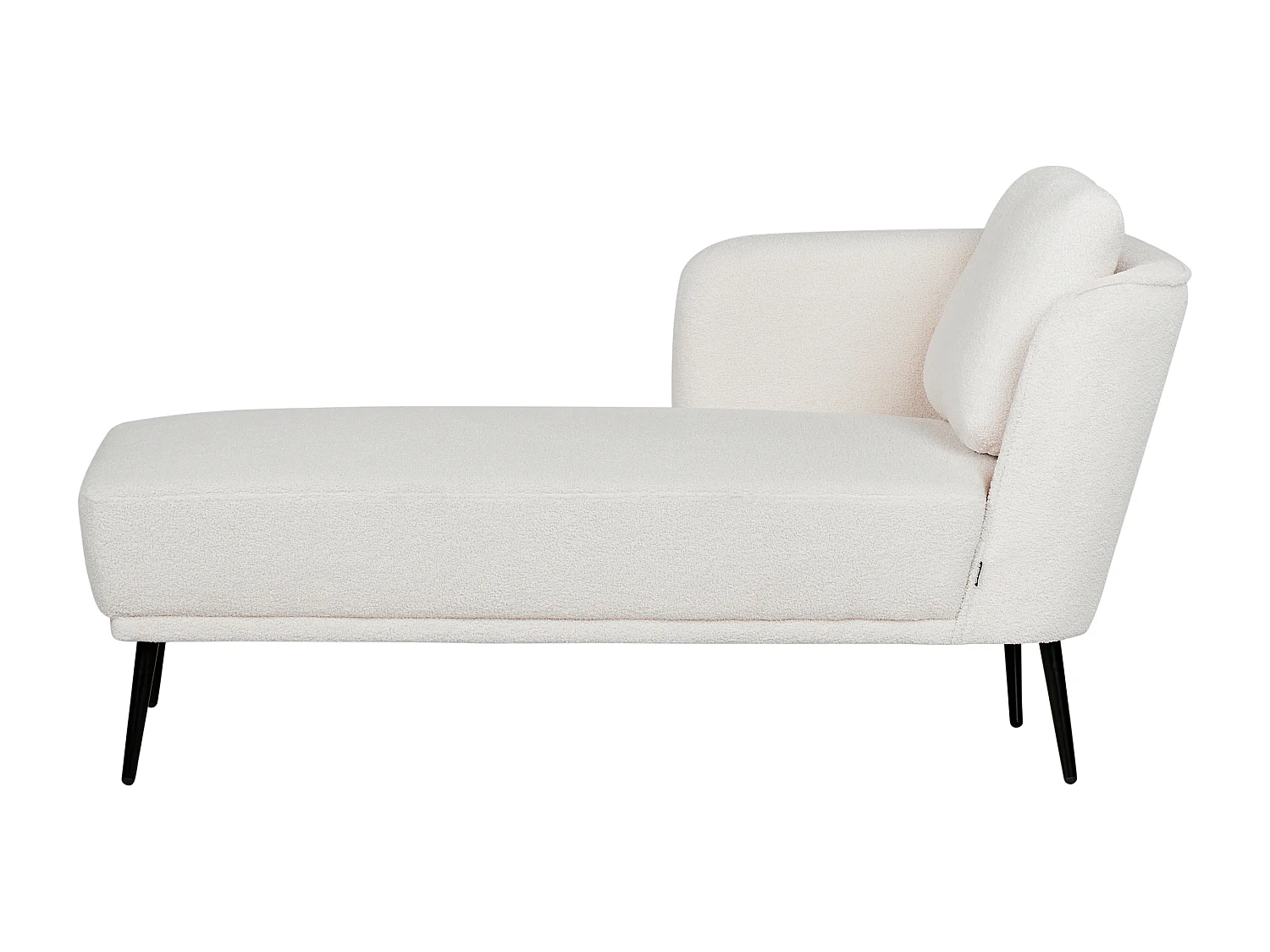 Chaise longue côté droit ARTHEZE Bouclé Blanc cassé