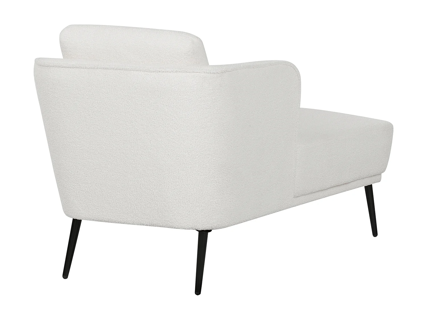 Chaise longue côté droit ARTHEZE Bouclé Blanc cassé