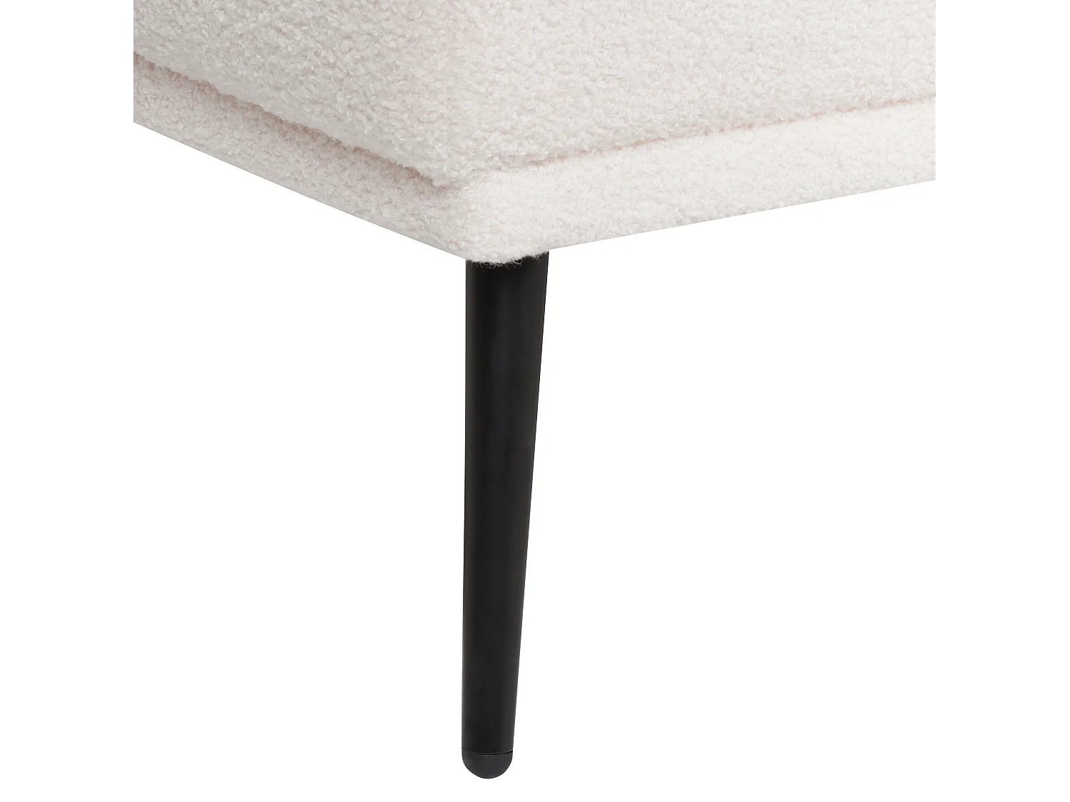 Szezlong prawostronny ARTHEZE Boucle Złamana biel