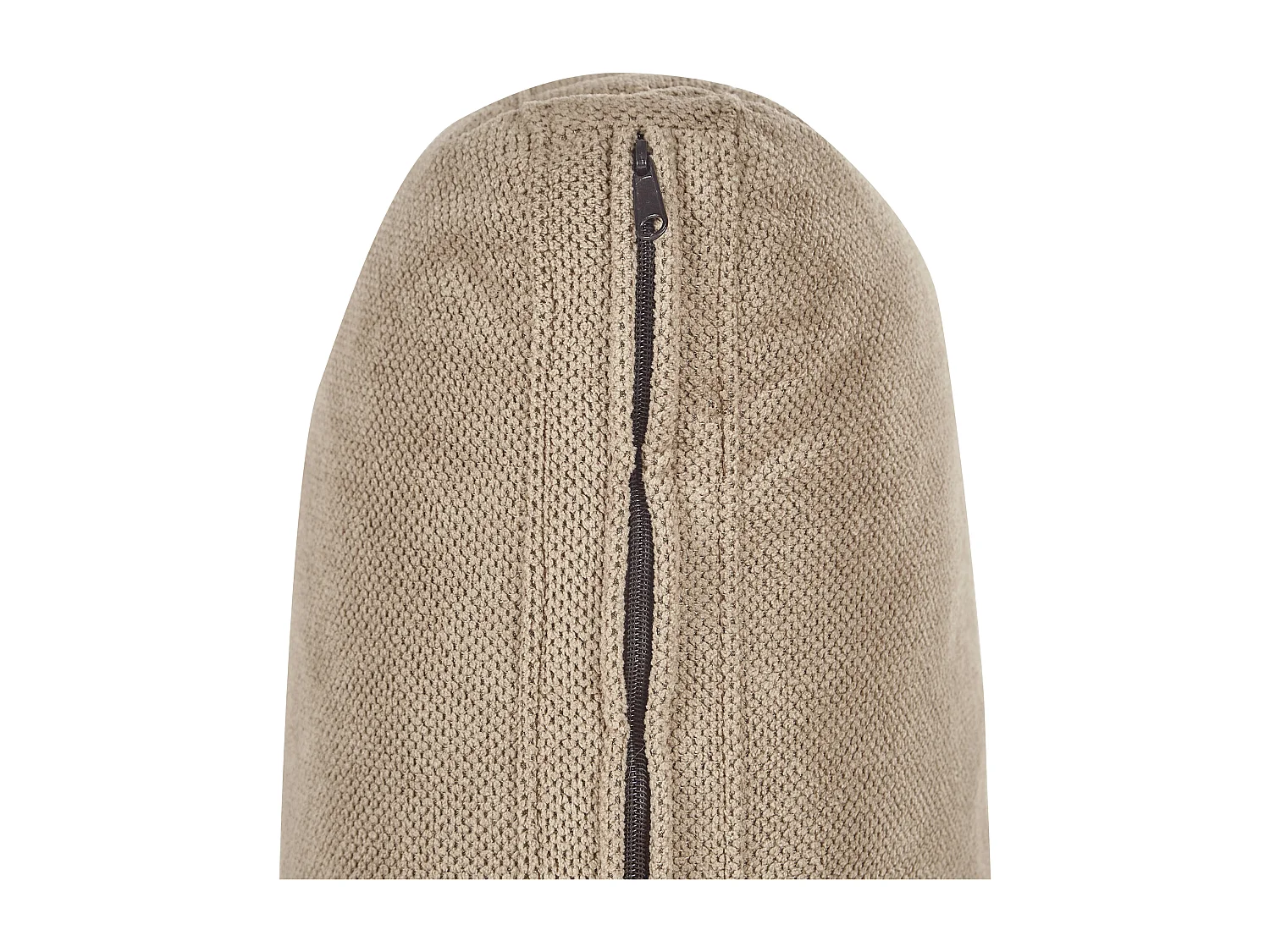 Chaiselongue INNVIK Stoff Braun mit Stauraum