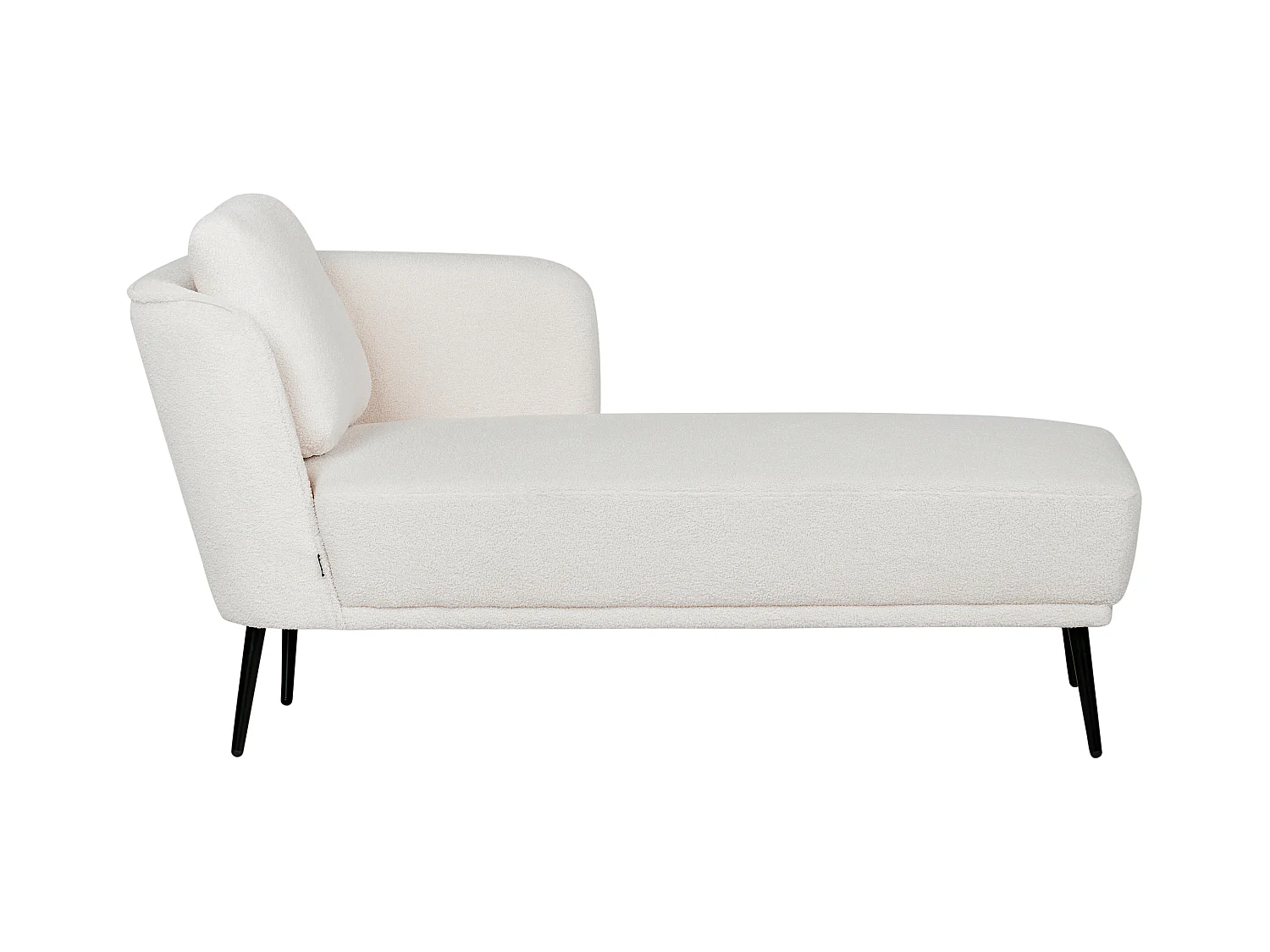 Chaise longue côté droite ARTHEZE Bouclé Blanc cassé