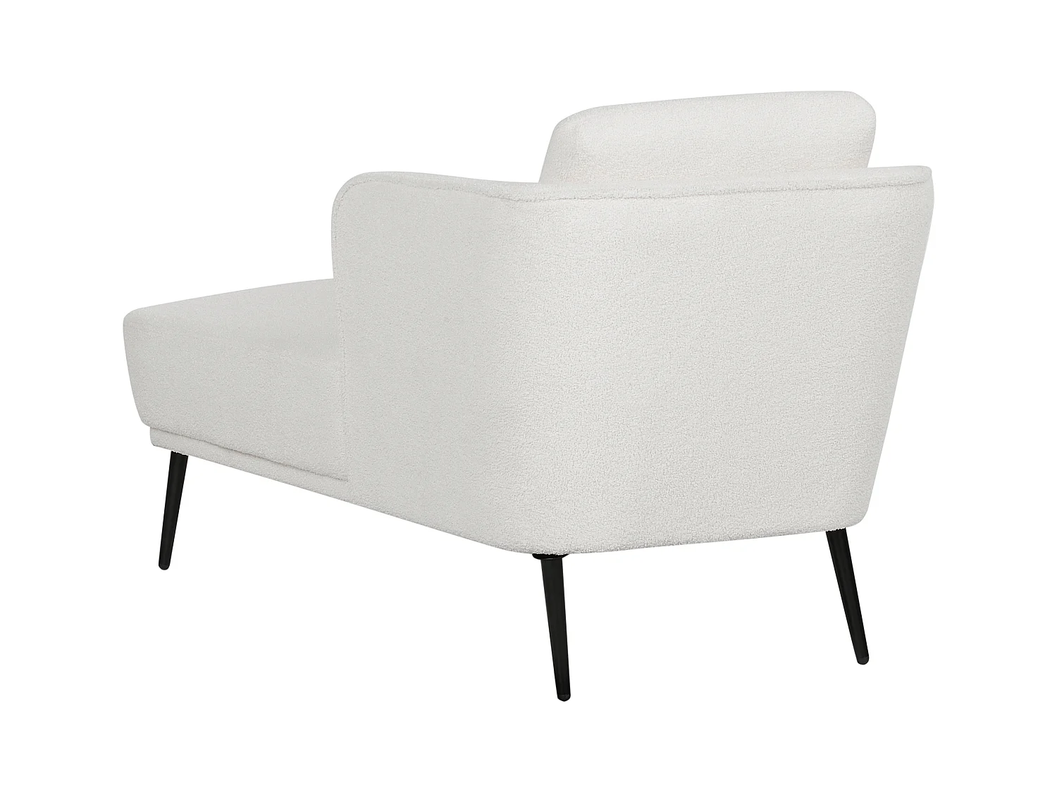 Chaise longue côté droite ARTHEZE Bouclé Blanc cassé