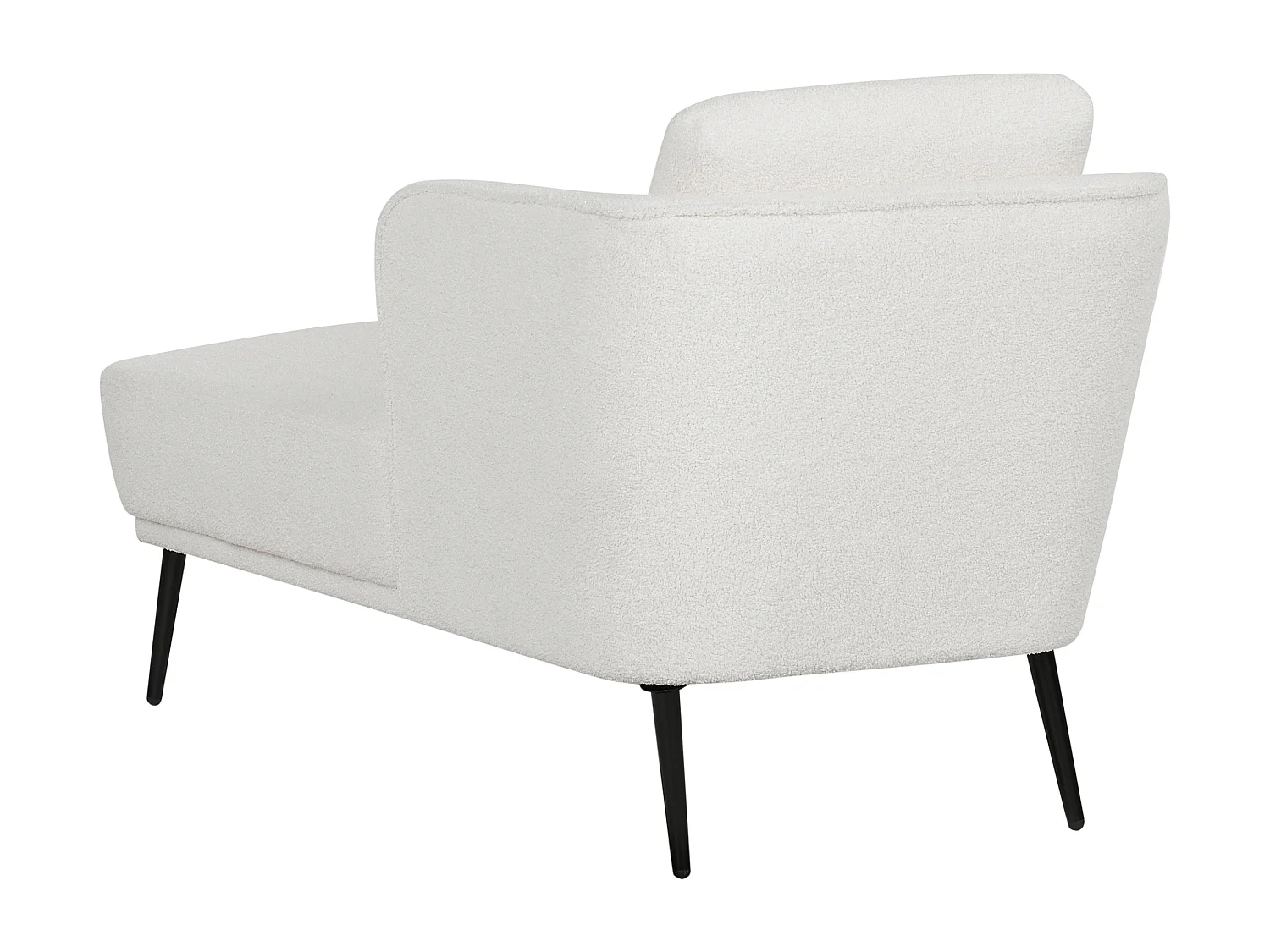 Chaise longue côté droite ARTHEZE Bouclé Blanc cassé