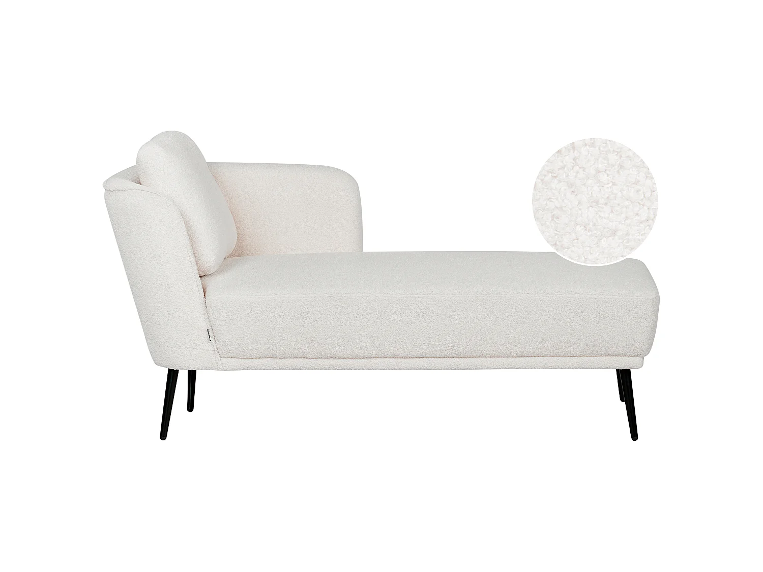 Left-Hand Chaise Longue ARTHEZE Boucle Off-White