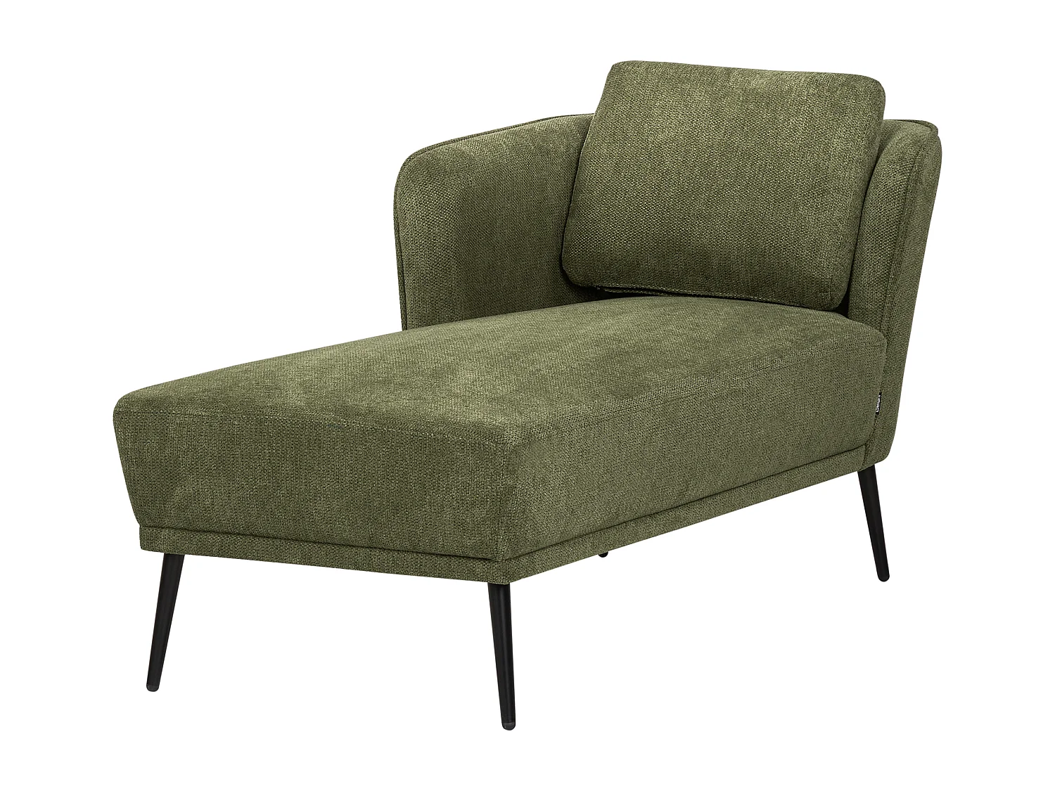 Chaise longue côté droit ARTHEZE Tissu Vert foncé