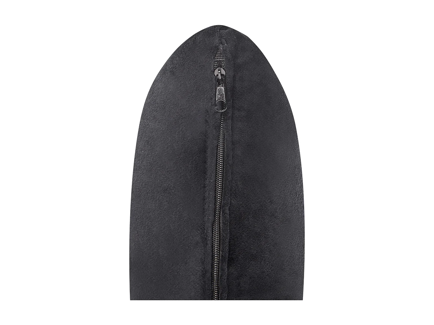 Chaise longue izquierdo LATTES Terciopelo Negro con cojín