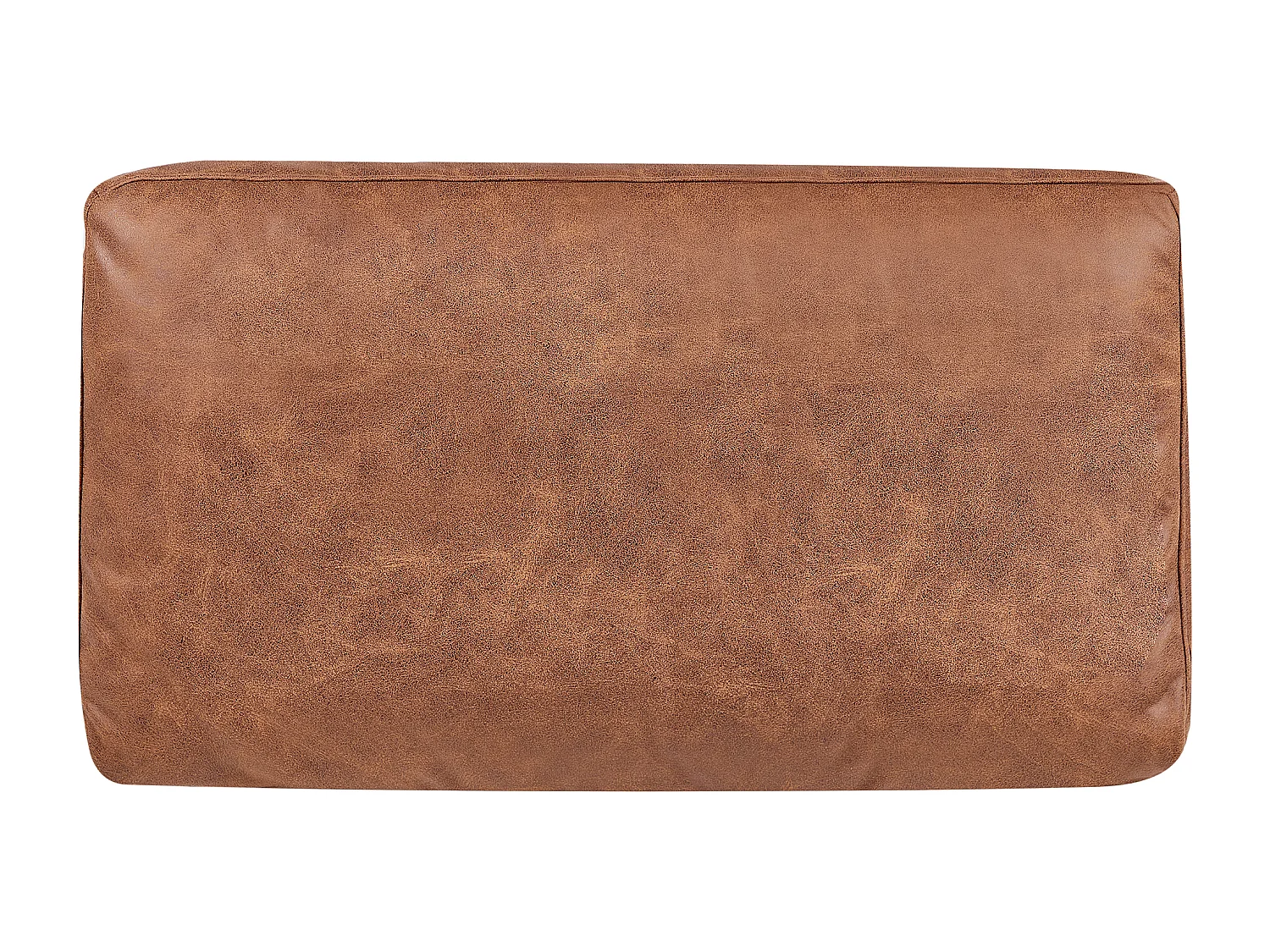 Chaise longue côté droite REBAIS Cuir PU Marron doré