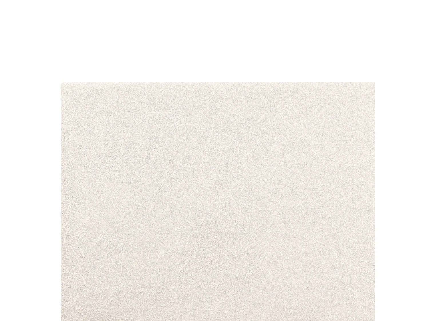 Letto Bouclé ALBI 140 x 200 cm Bianco sporco