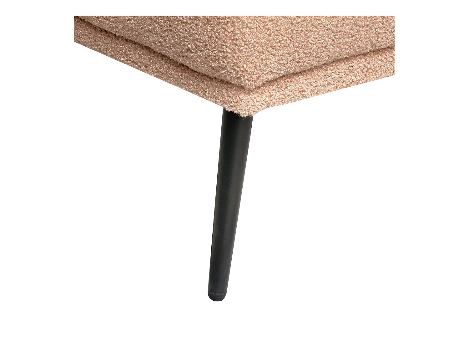Chaise longue côté droite ARTHEZE Bouclé Beige