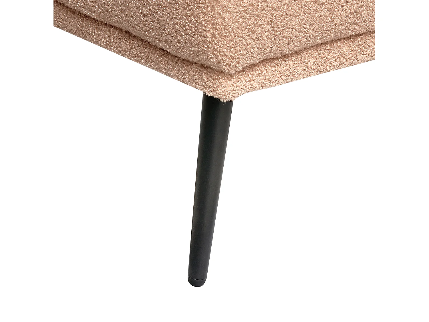 Chaise longue côté droite ARTHEZE Bouclé Beige