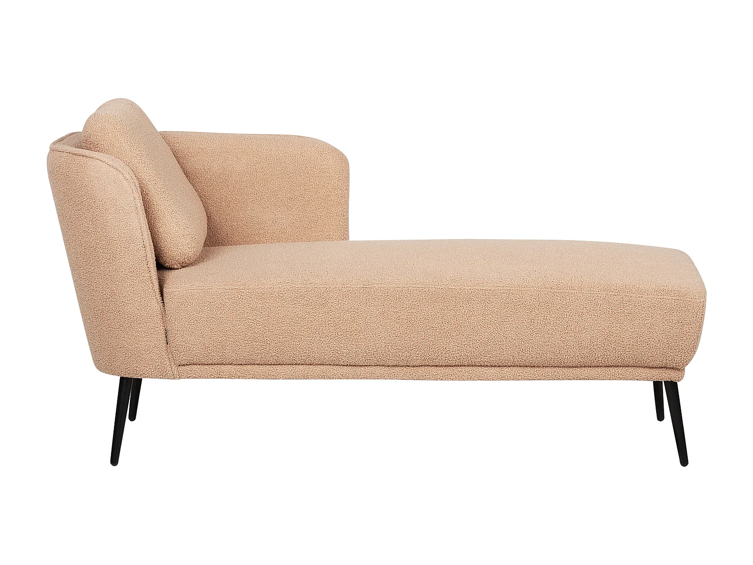 Chaise longue côté gauche ARTHEZE Bouclé Beige