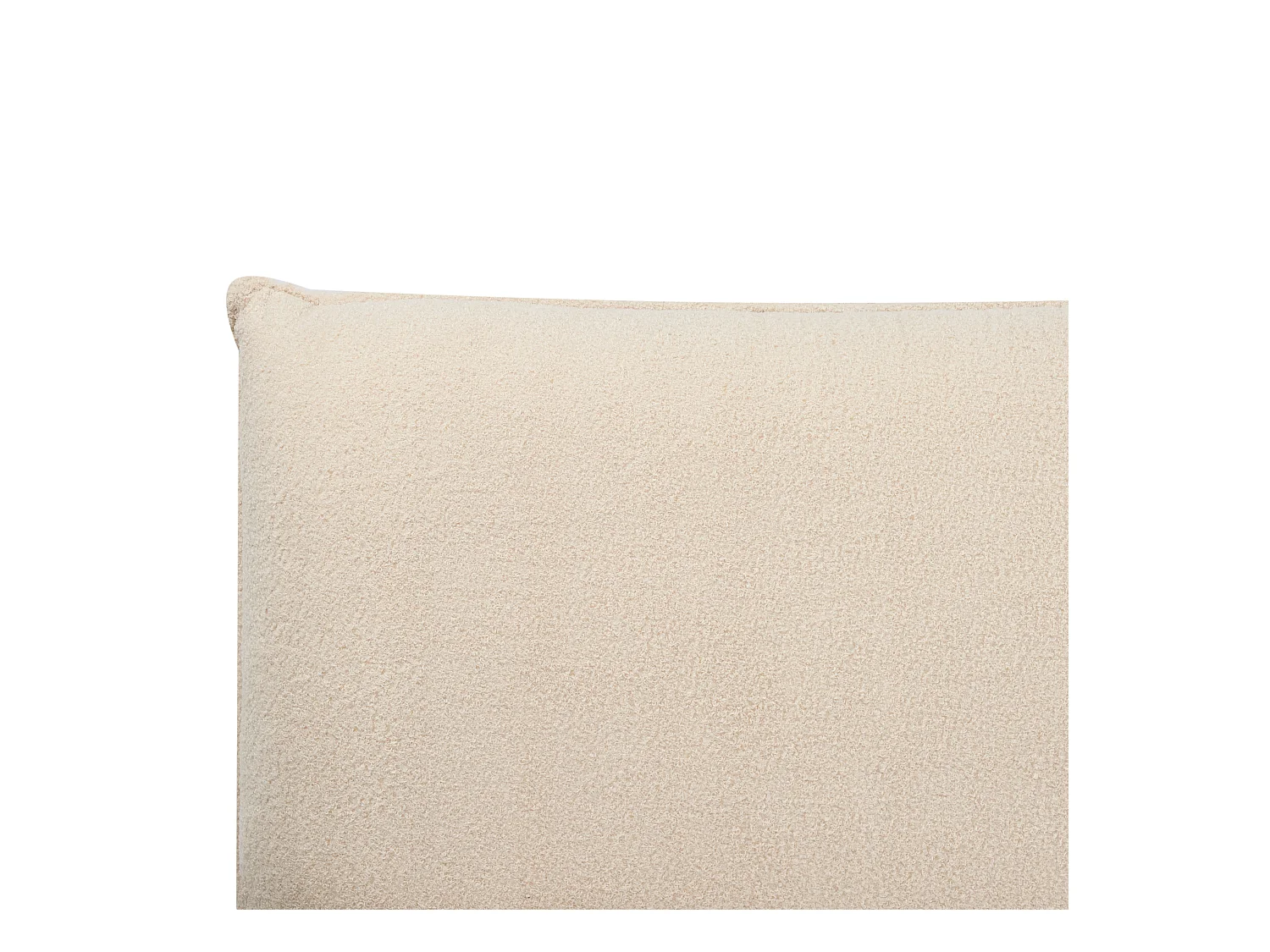 Bett mit Lattenrost Bouclé VINAY 160 x 200 cm Hellbeige