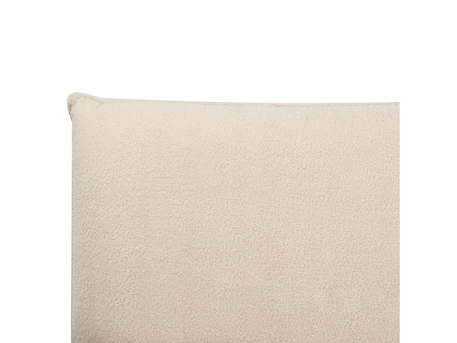 Cama Bouclé VINAY 160 x 200 cm Beige claro