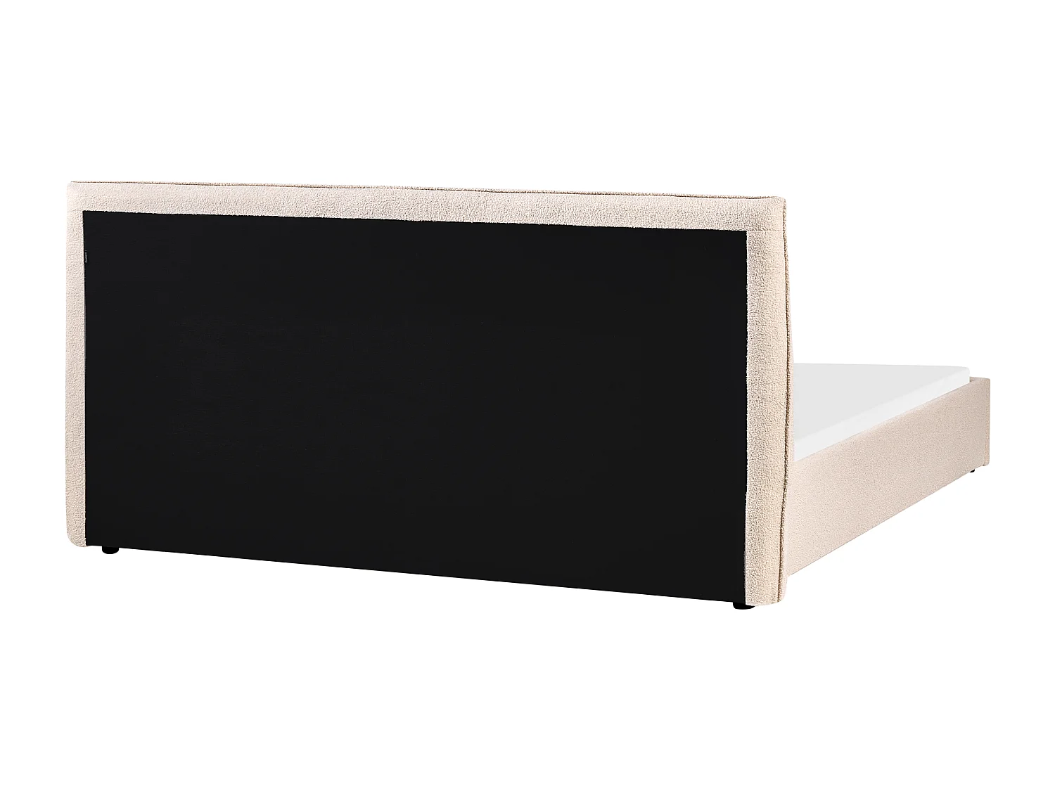 Bett mit Lattenrost Bouclé LAVAUR 180 x 200 cm Beige