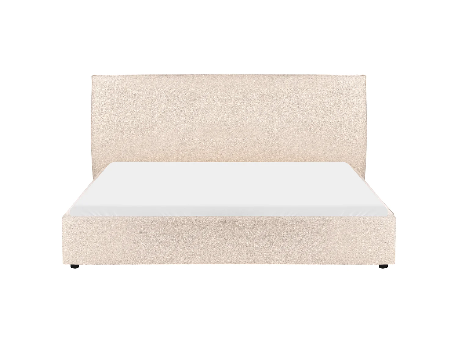 Bed Boucle LAVAUR 180 x 200 cm (EU Super King) Beige