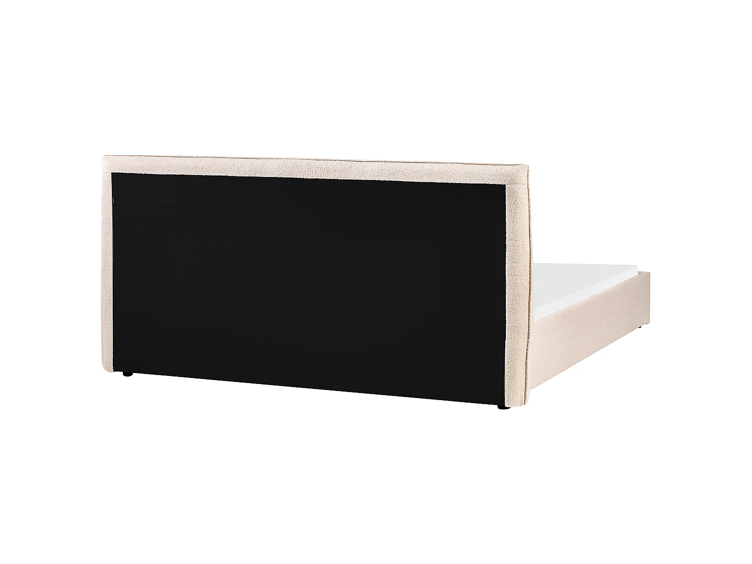 Bed Boucle LAVAUR 180 x 200 cm (EU Super King) Beige