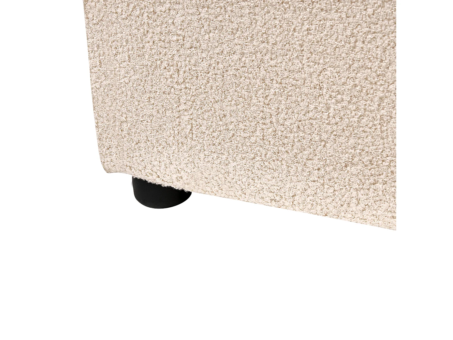 Bed Boucle LAVAUR 180 x 200 cm (EU Super King) Beige
