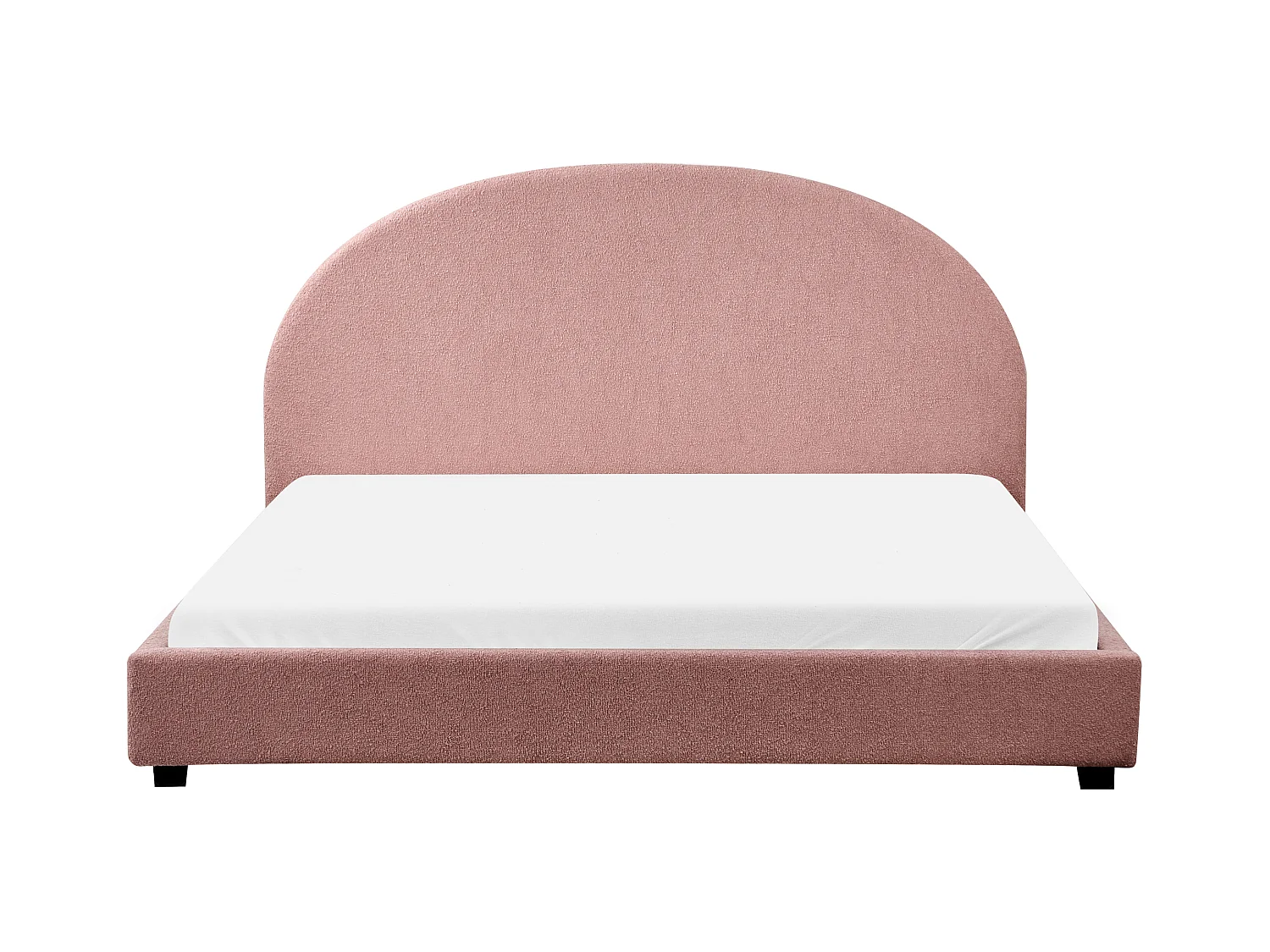 Lit avec sommier Tissu VAUCLUSE 180 x 200 cm Rose pastel