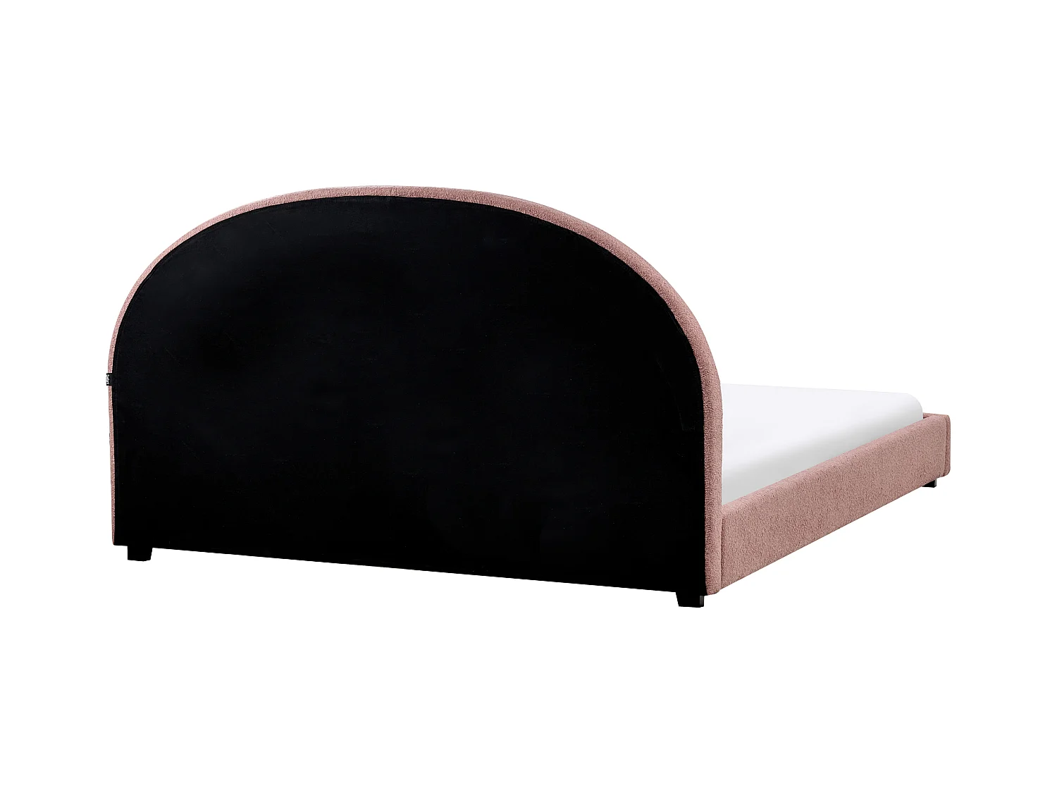 Lit avec sommier Tissu VAUCLUSE 180 x 200 cm Rose pastel