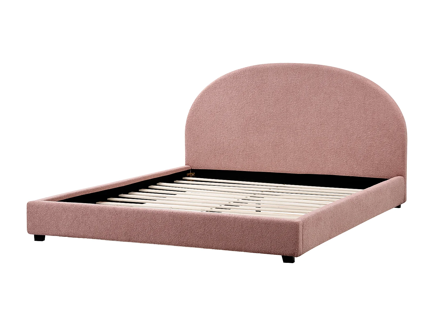 Letto Tessuto VAUCLUSE 180 x 200 cm Rosa pastello