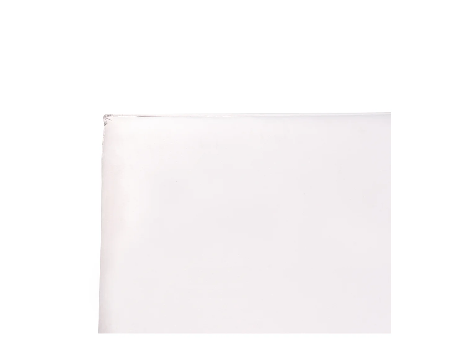 Lit avec sommier Velours LAVAUR 160 x 200 cm Blanc cassé