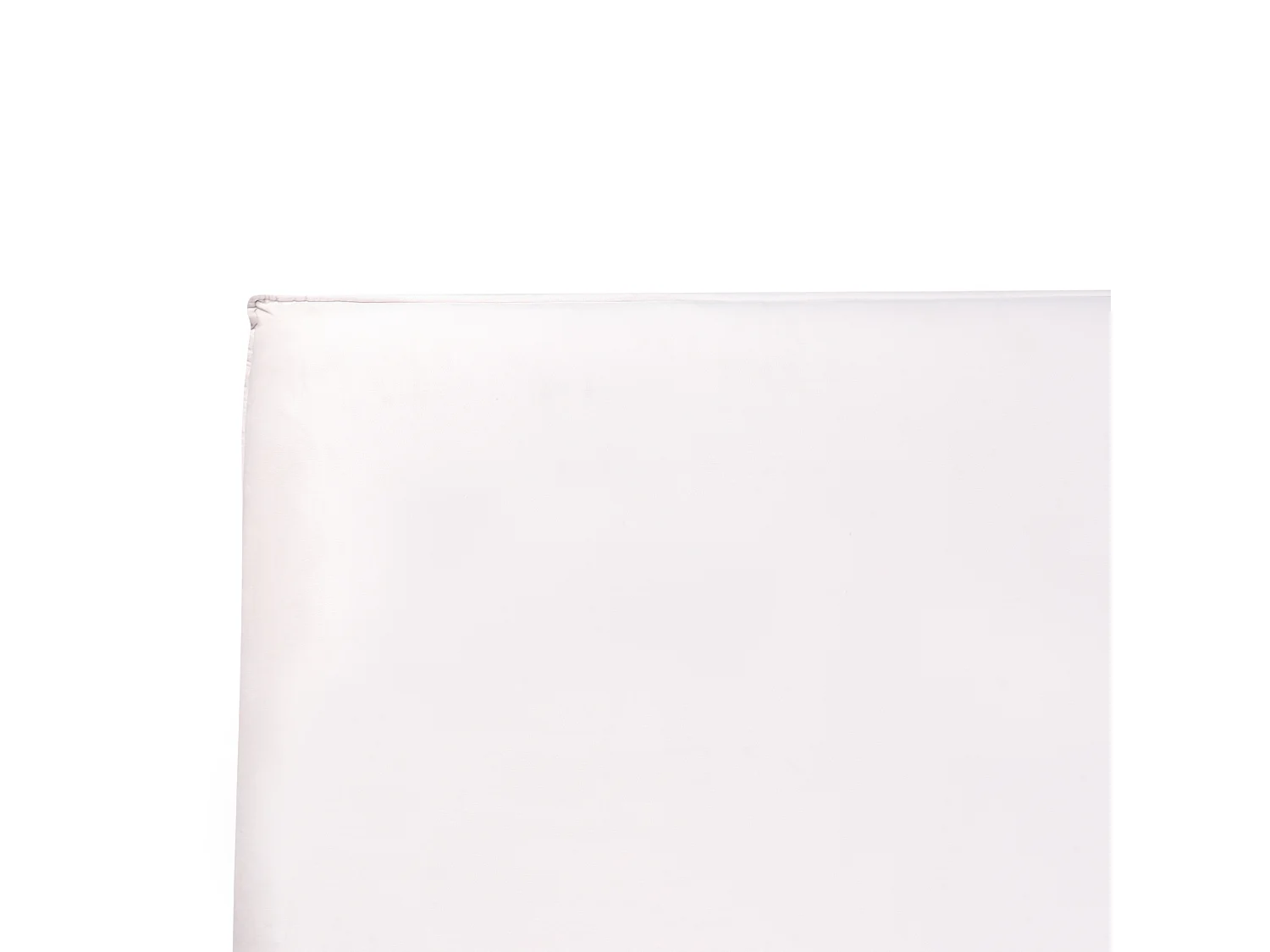 Lit avec sommier Velours LAVAUR 160 x 200 cm Blanc cassé