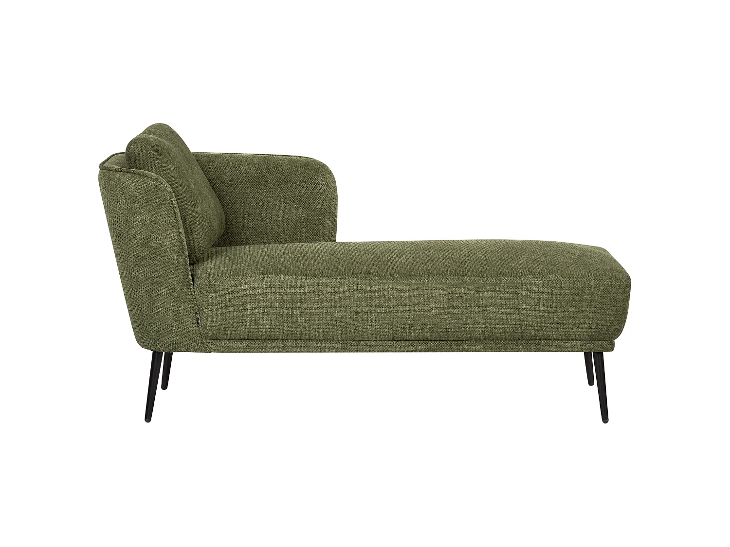 Left-Hand Chaise Longue ARTHEZE Fabric Dark Green