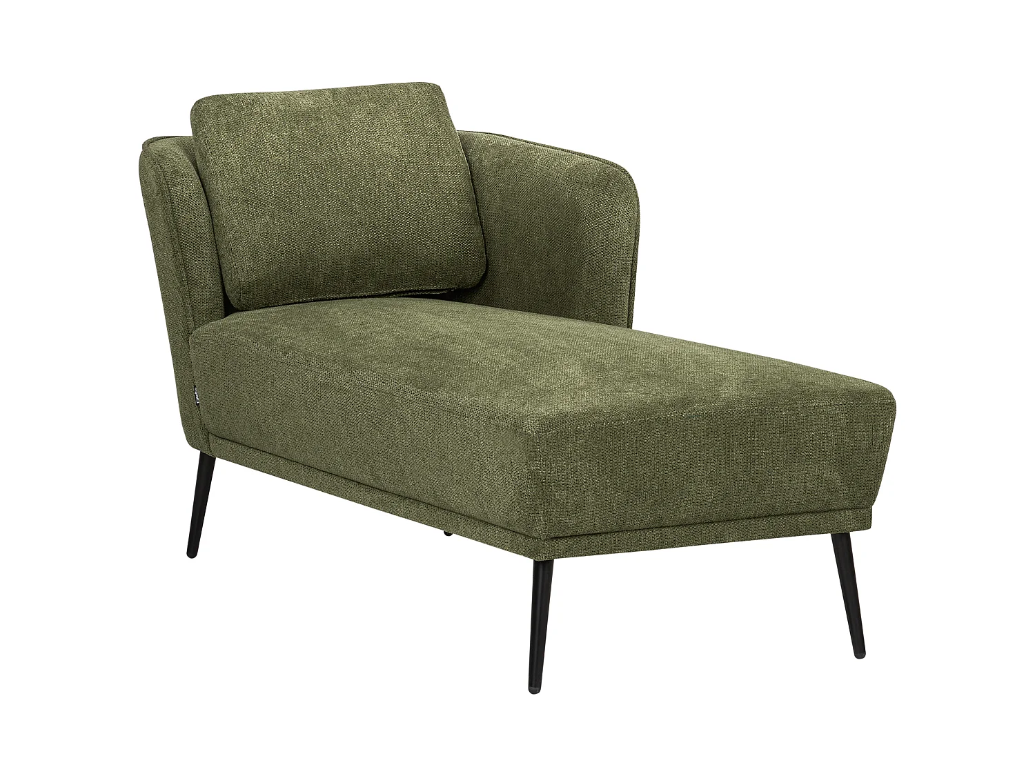 Left-Hand Chaise Longue ARTHEZE Fabric Dark Green