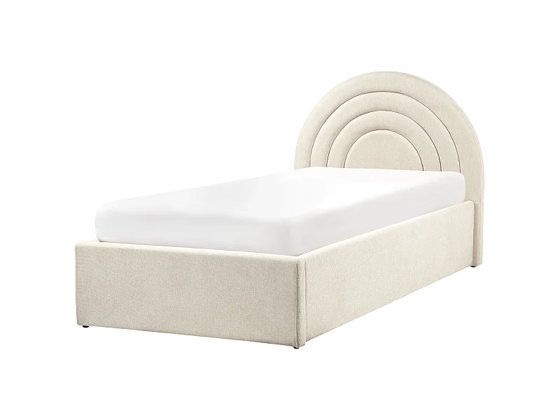Lit ottoman enfant Tissu ANET 90 x 200 cm Beige