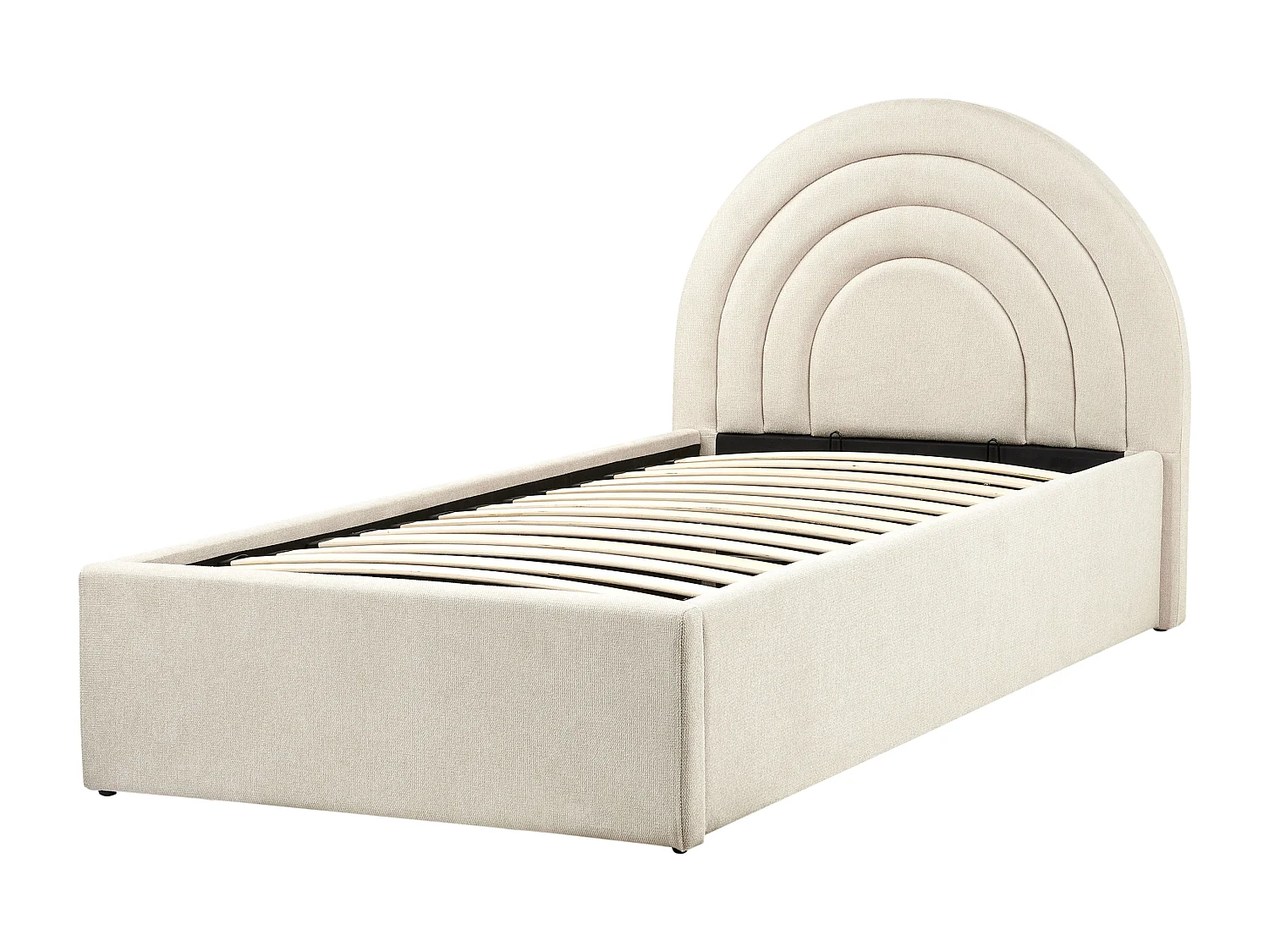 Lit ottoman enfant Tissu ANET 90 x 200 cm Beige