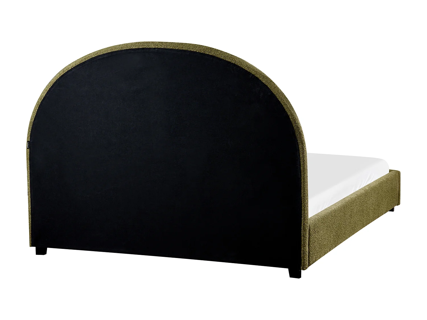 Lit avec sommier Bouclé VAUCLUSE 140 x 200 cm Vert olive