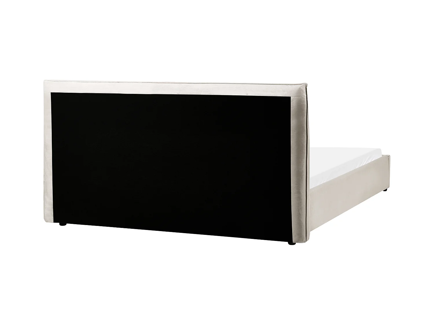 Letto Velluto LAVAUR 180 x 200 cm Tortora