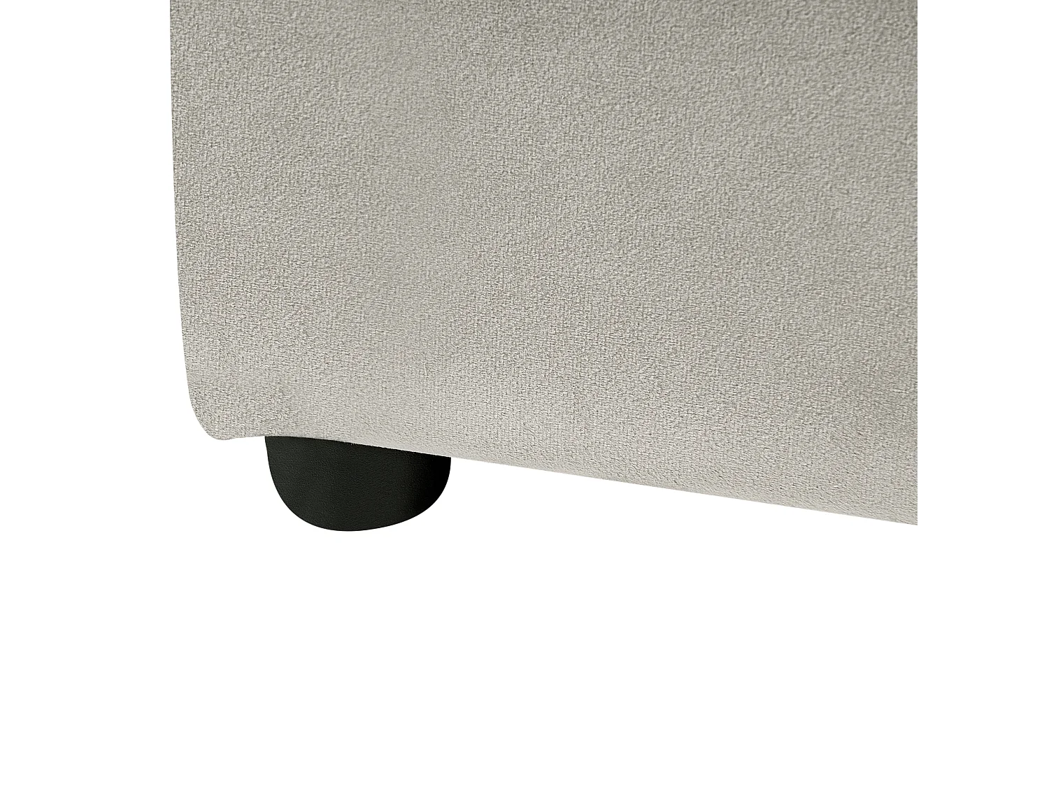 Lit avec sommier Velours LAVAUR 180 x 200 cm Taupe
