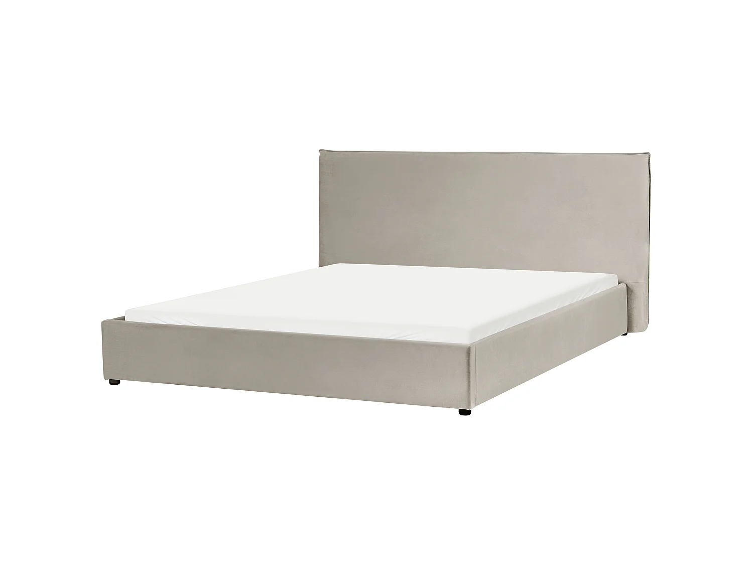 Letto Velluto LAVAUR 180 x 200 cm Tortora