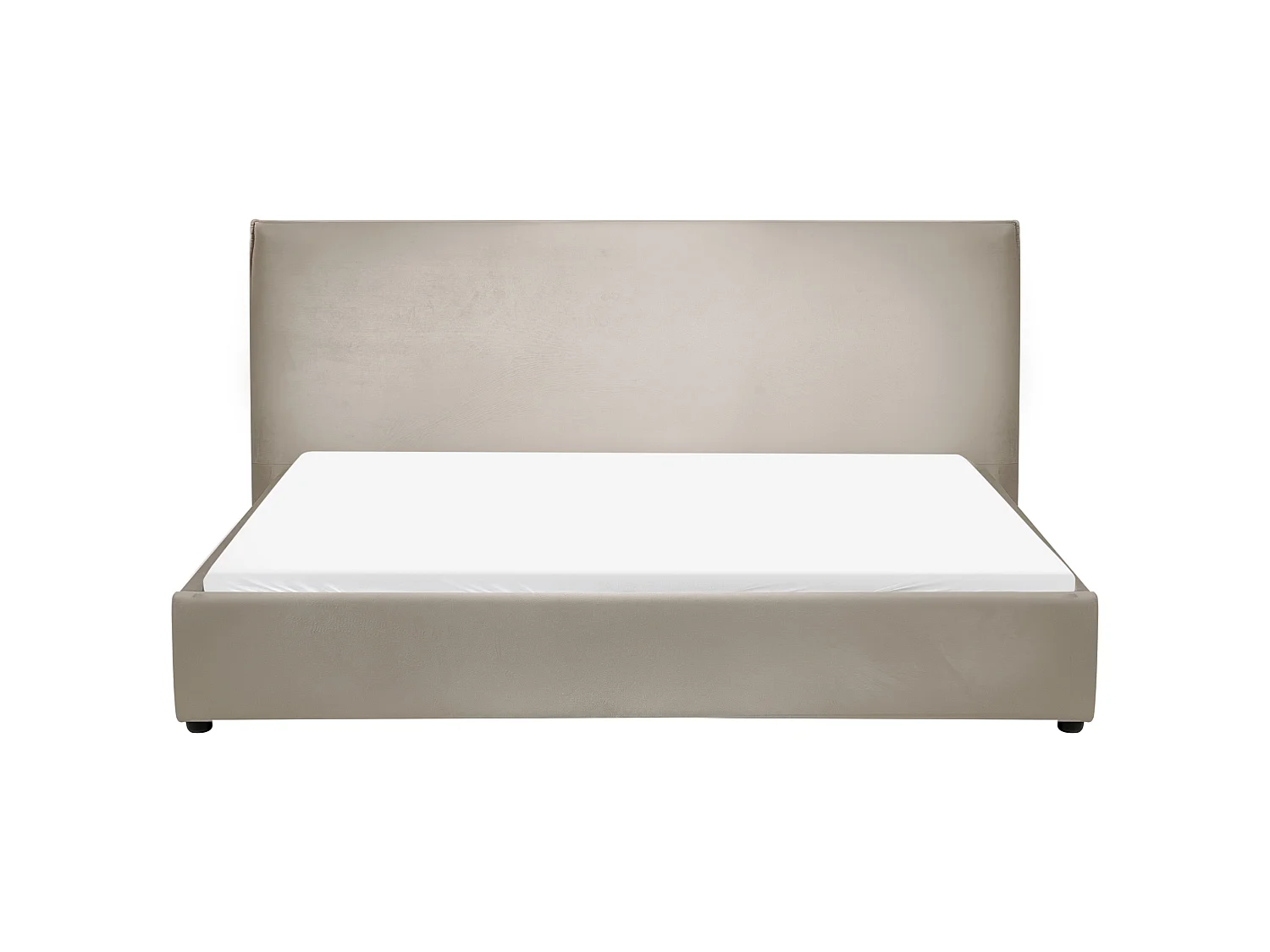 Letto Velluto LAVAUR 180 x 200 cm Tortora