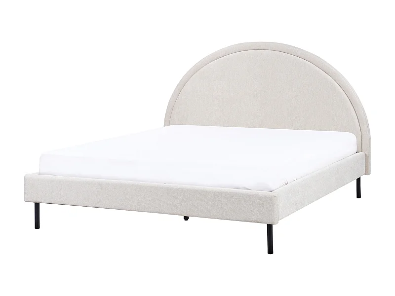 Bed Stof MARGUT 160 x 200 cm Lichtbeige