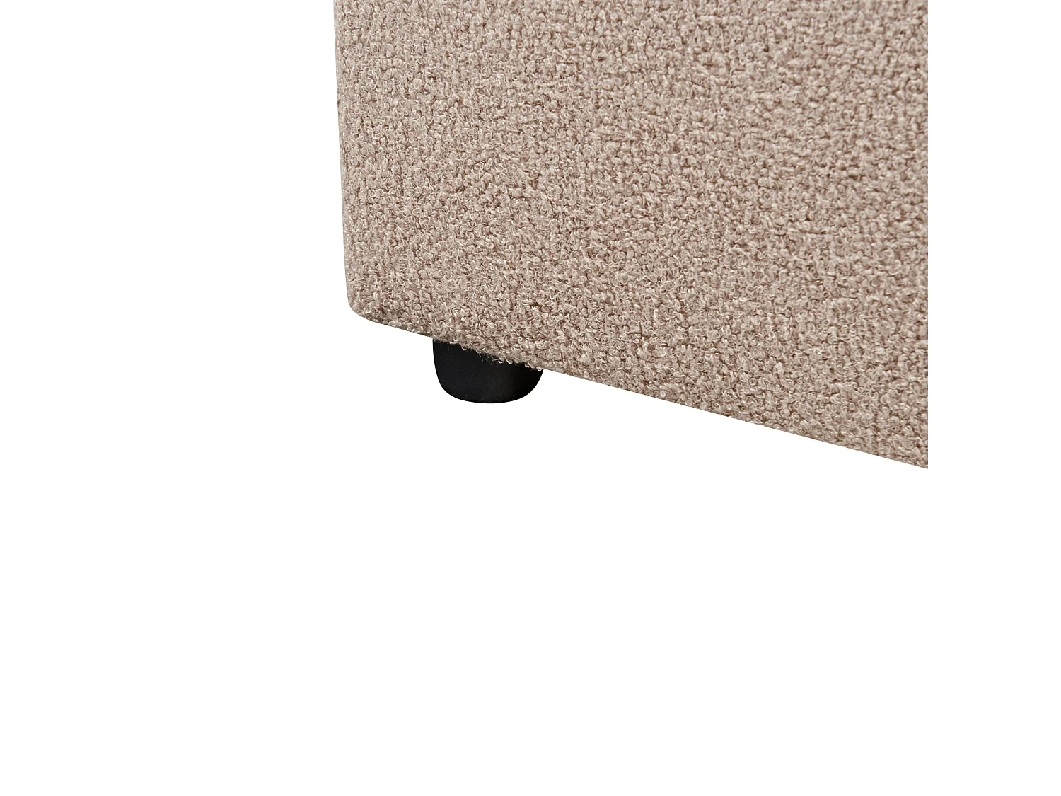 Letto Bouclé LAVAUR 160 x 200 cm Tortora