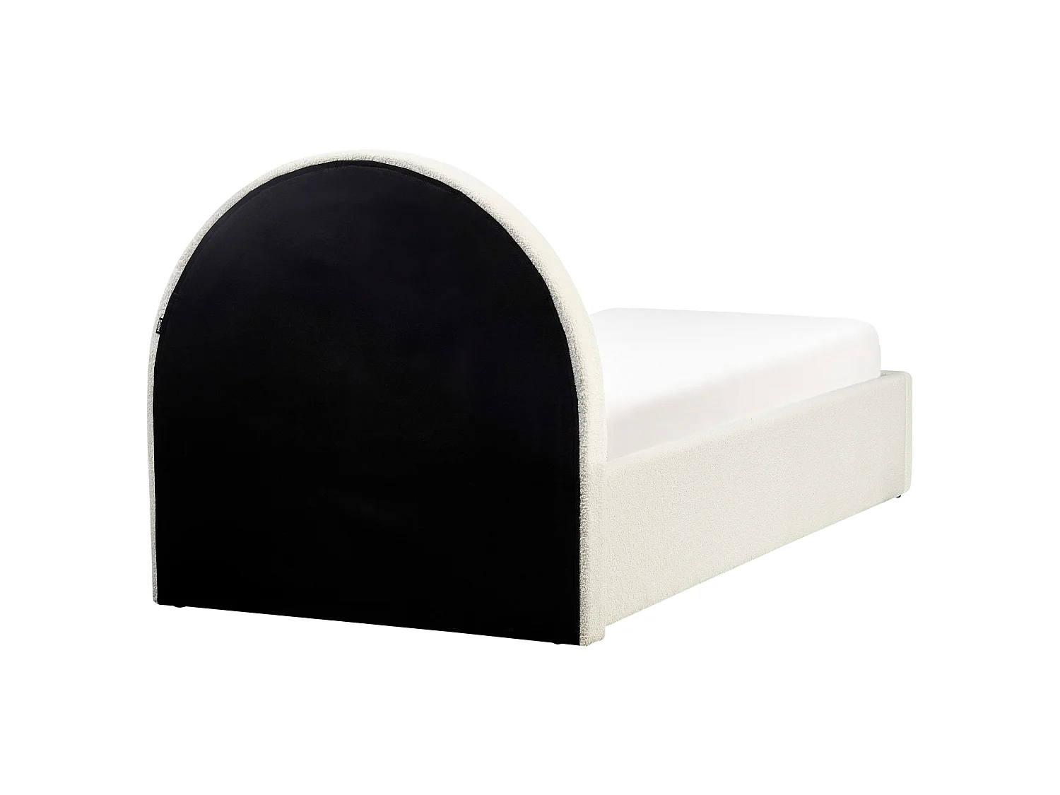 Kids Ottoman Bed ANET Boucle Off-White 90 x 200 cm (EU Single)