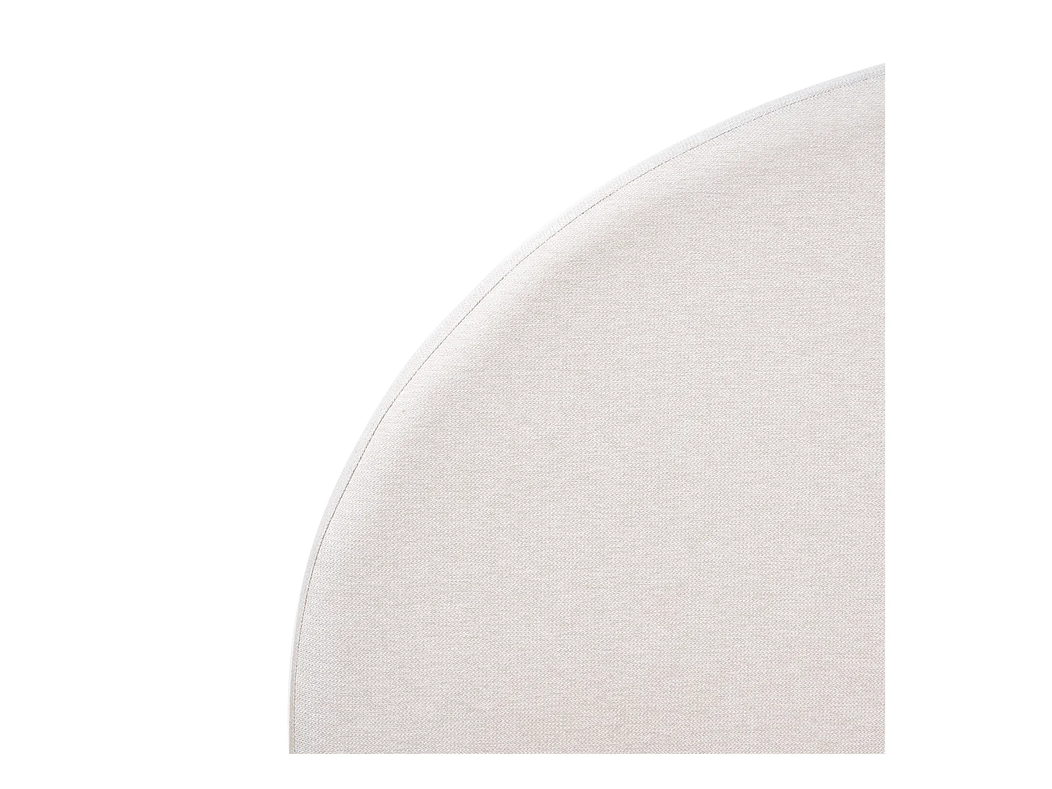 Lit avec sommier Tissu VAUCLUSE 160 x 200 cm Blanc cassé